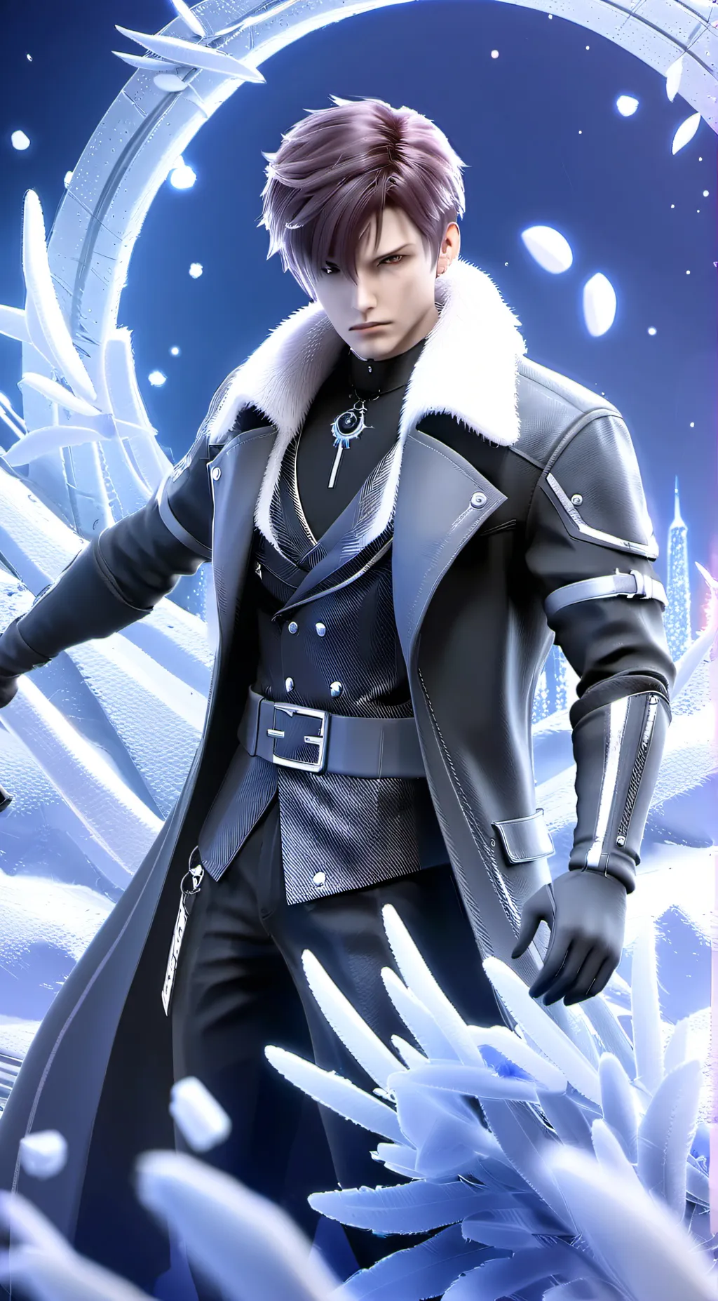 ai character: Wayne  background
