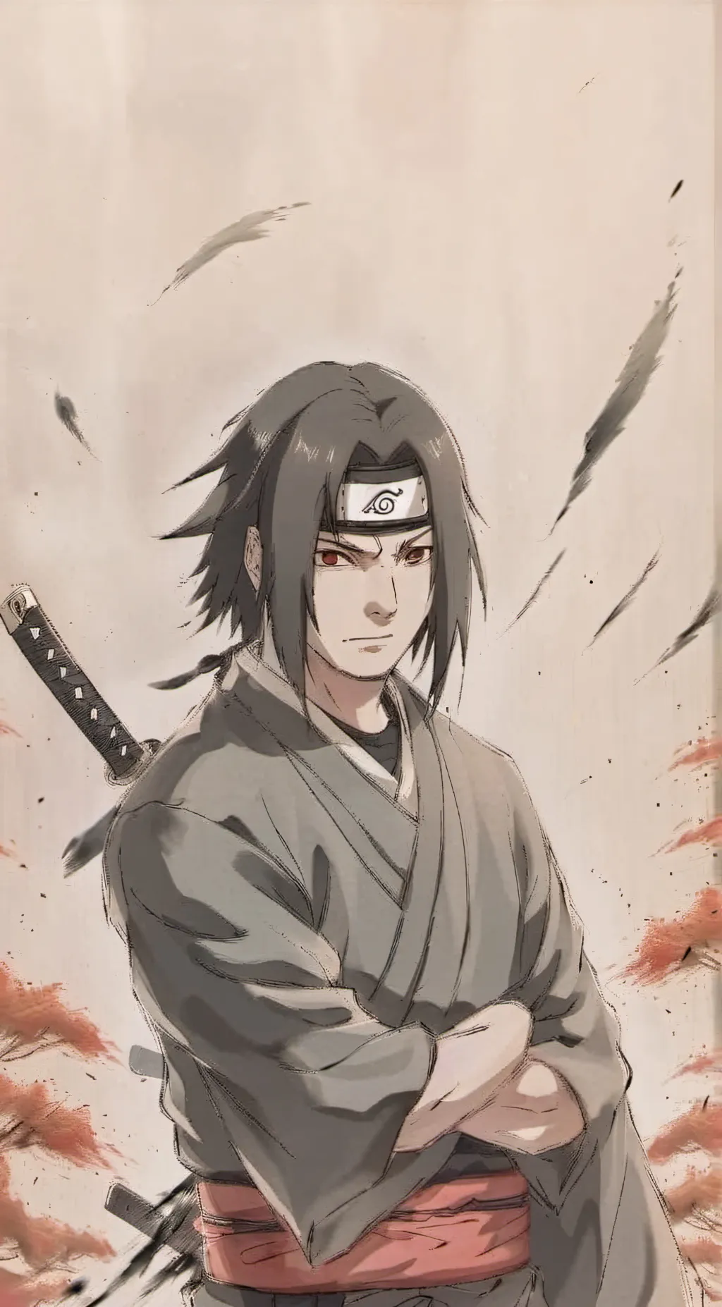 ai character: Itachi Uchiha background