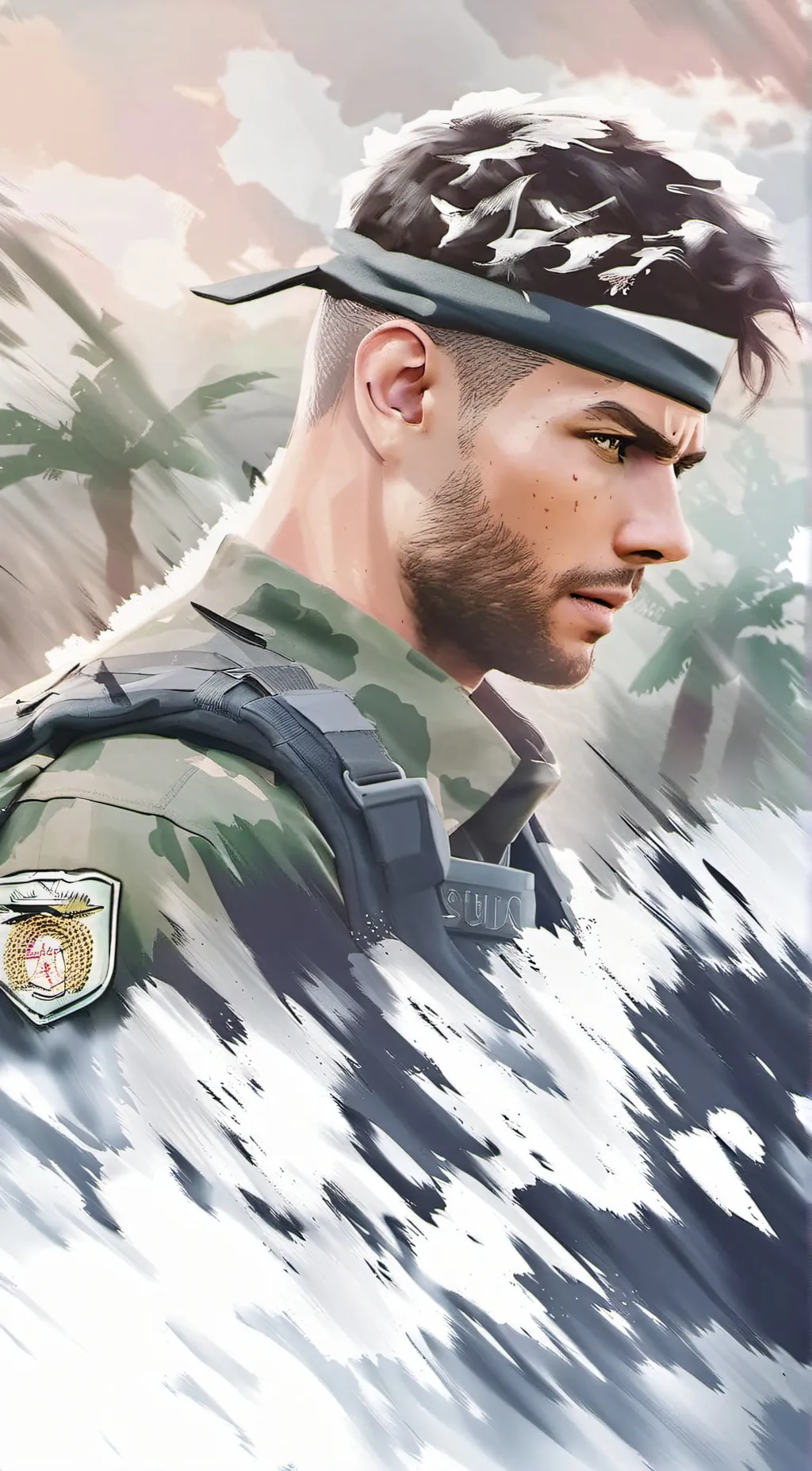 ai character: woods background