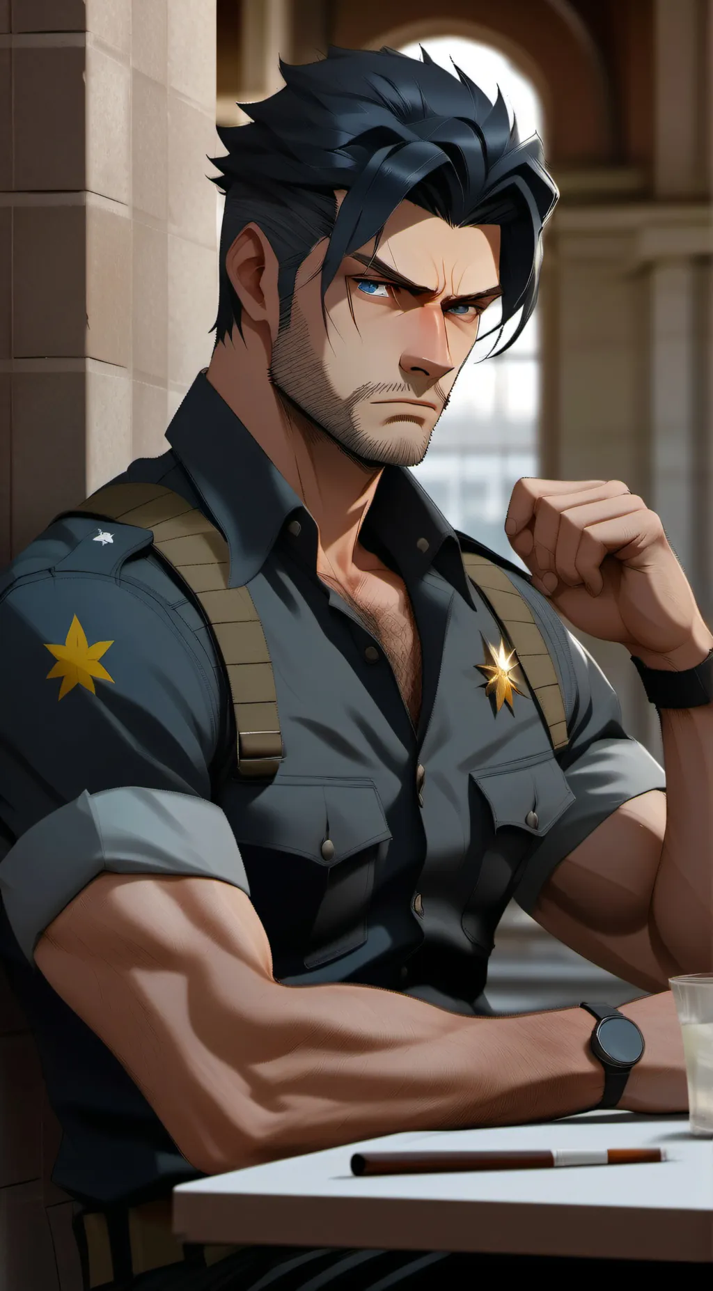ai character: Logan Howlett background