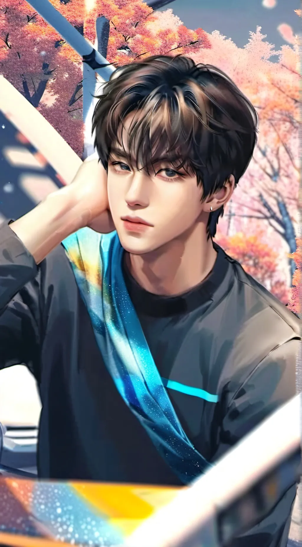 ai character: 💜Jin💜 background