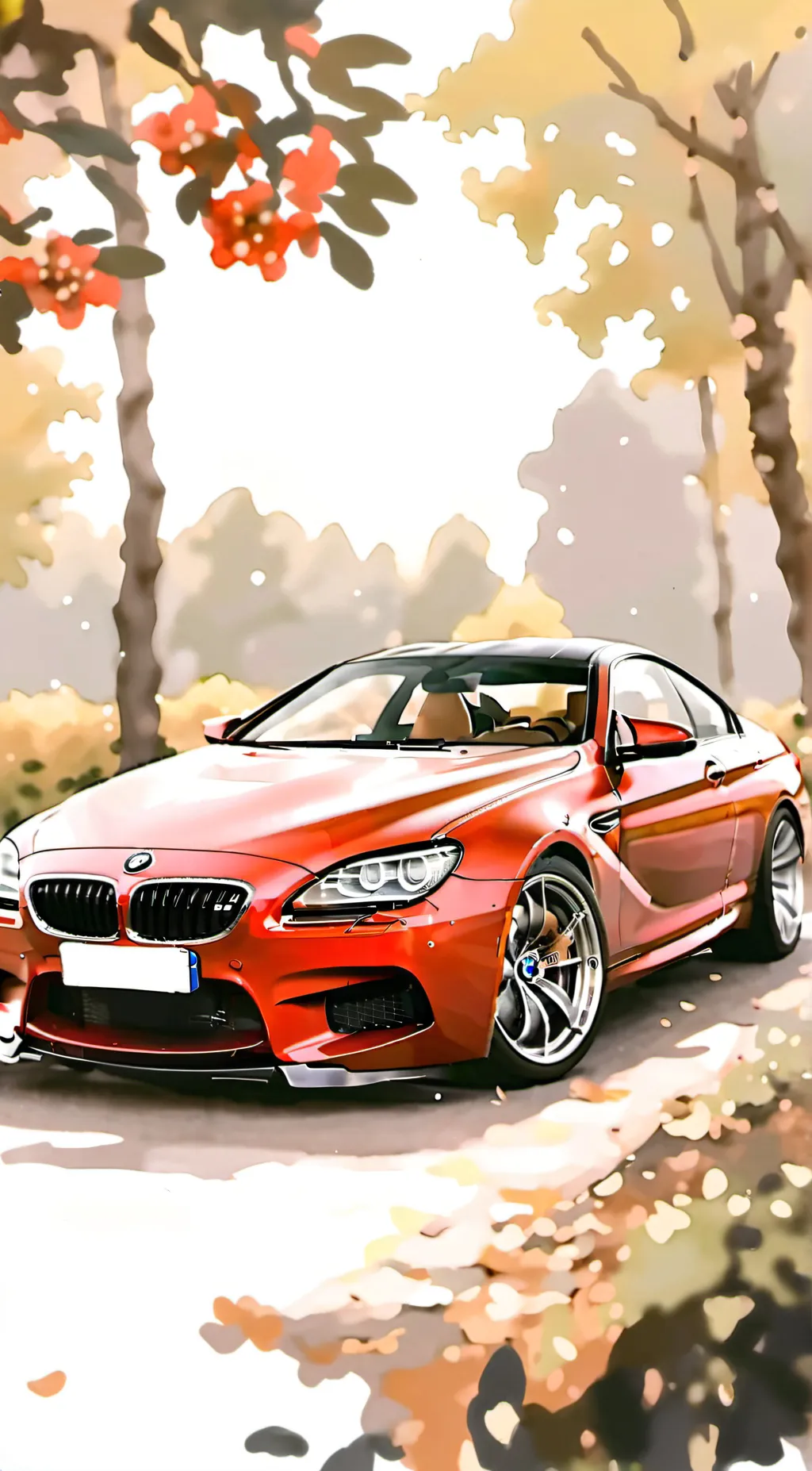 ai character: bmw m6 background