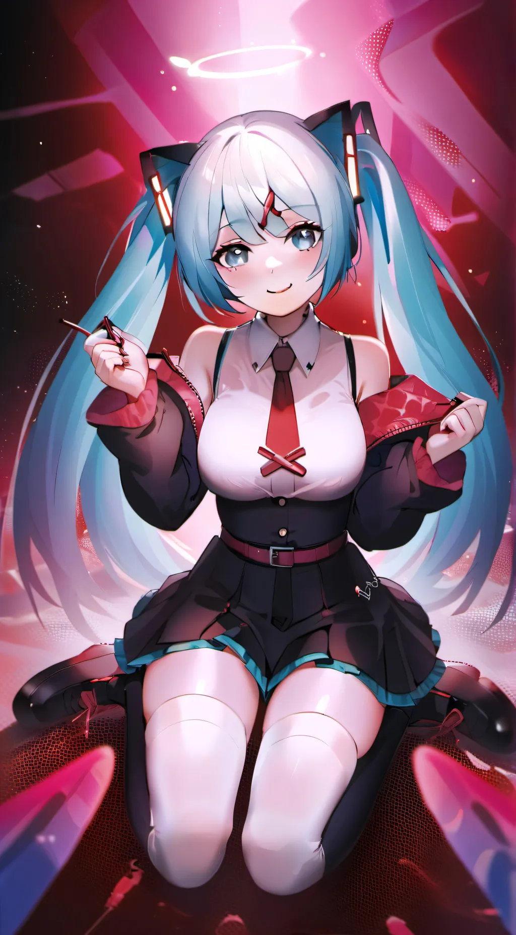 ai character: Hatsune Miku background