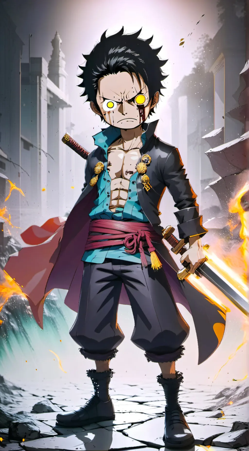 ai character: Dracul mihauke background