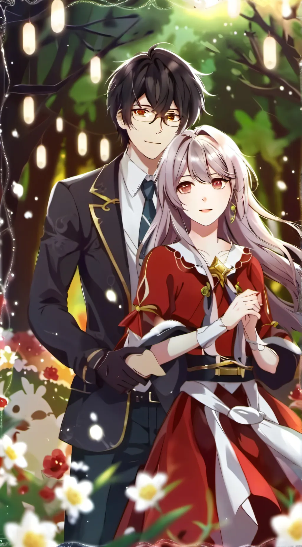 ai character: Trevon ❤️ Rose background