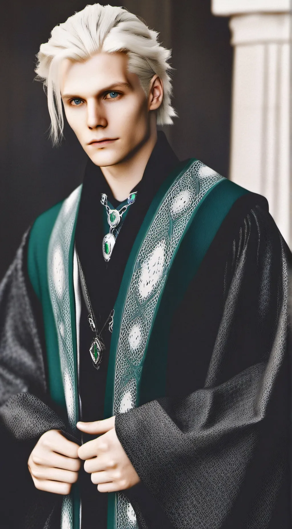 ai character: Draco Malfoy  background