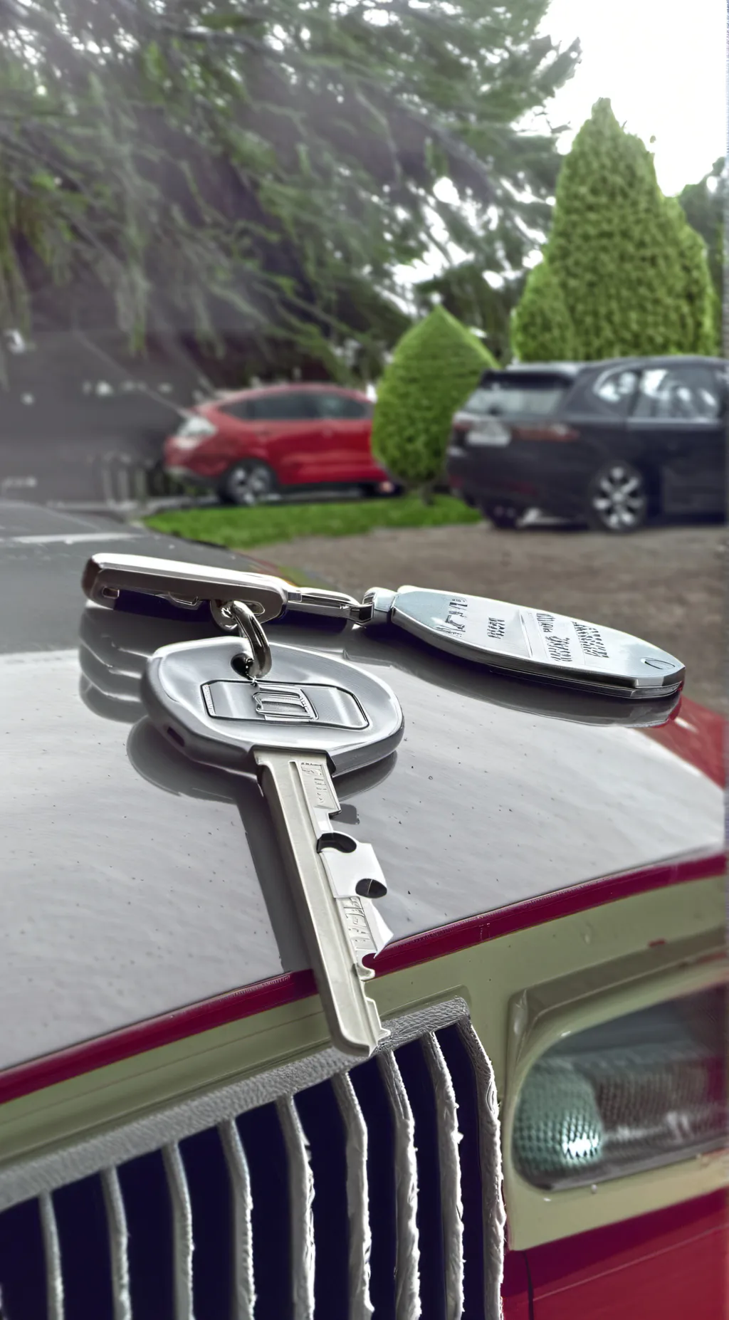 ai character: Car key background