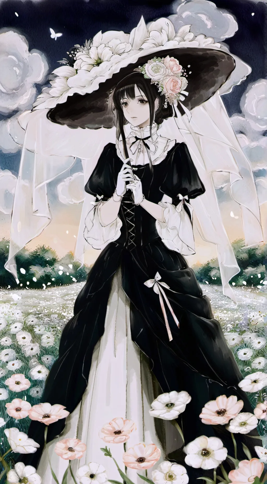 ai character: Elizabeth Dahlias background