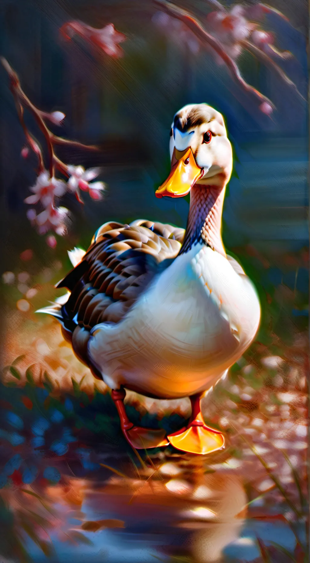 ai character: mr.duck background