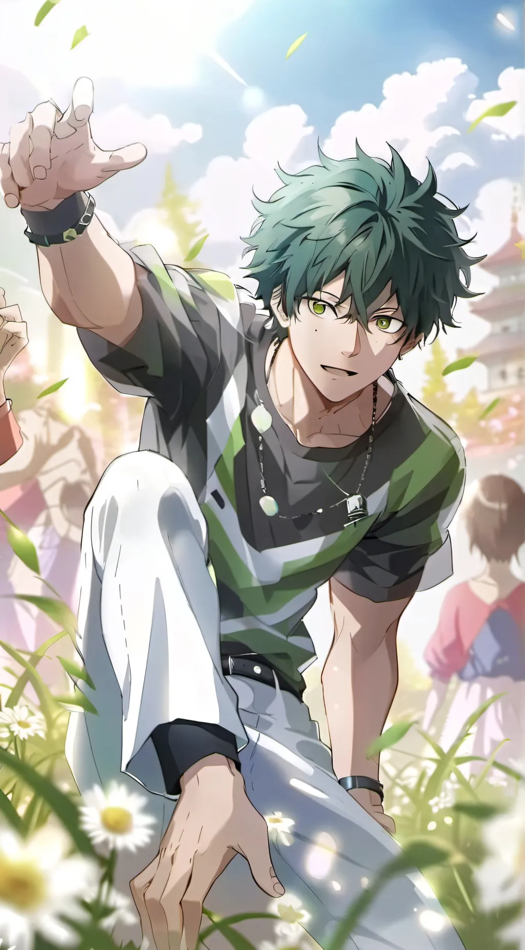 ai character: Izuku Midoriya  background