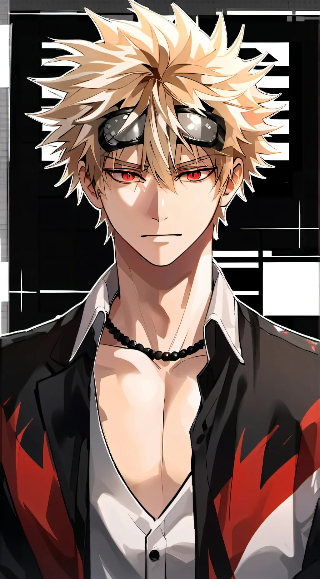 ai character: Katsuki Bakugo  background