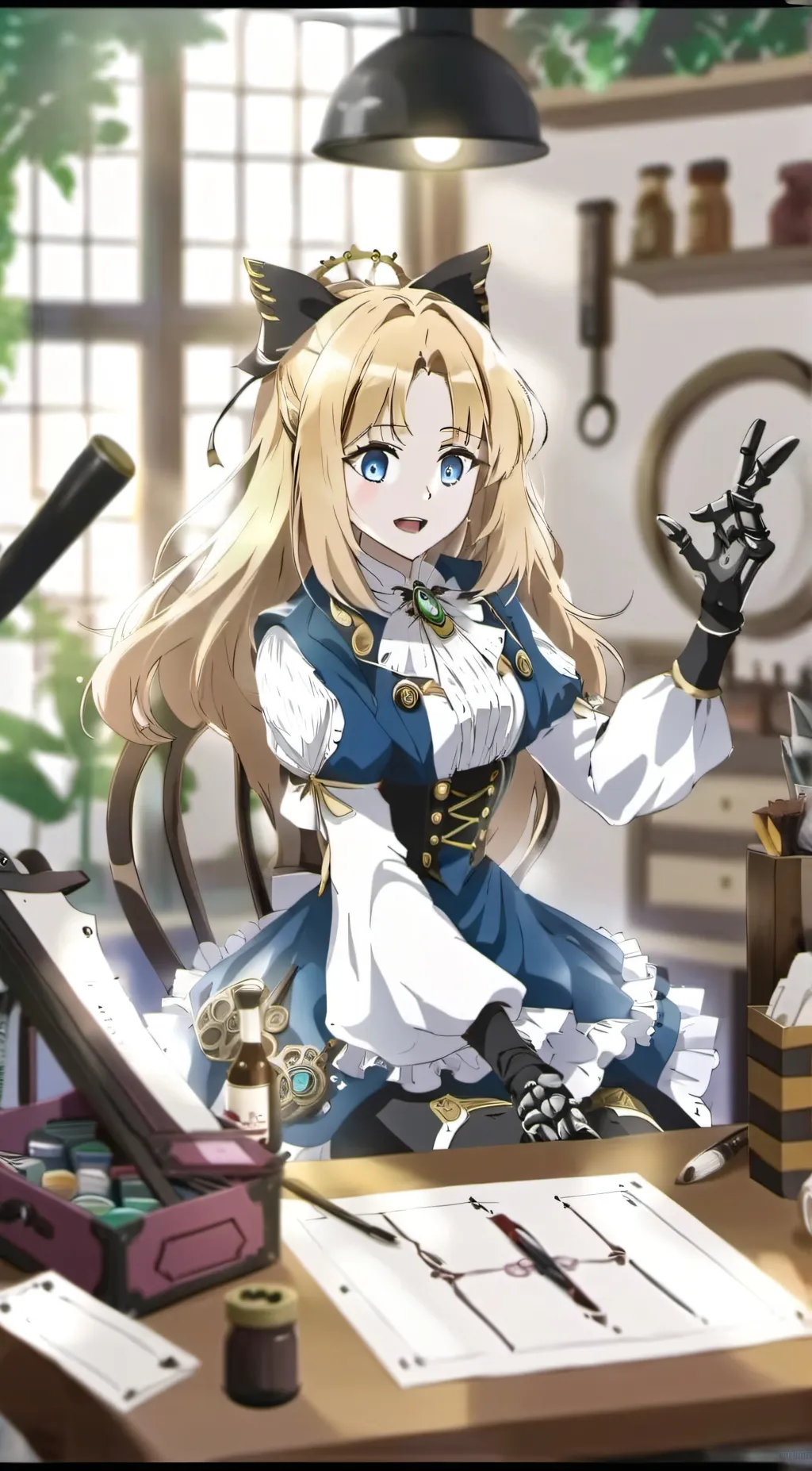 ai character: Victoria background