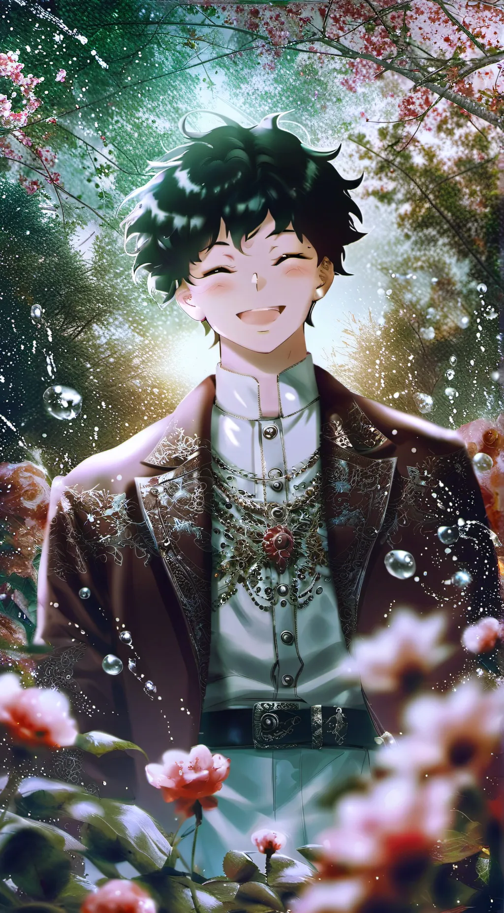 ai character: Izuku midoriya background