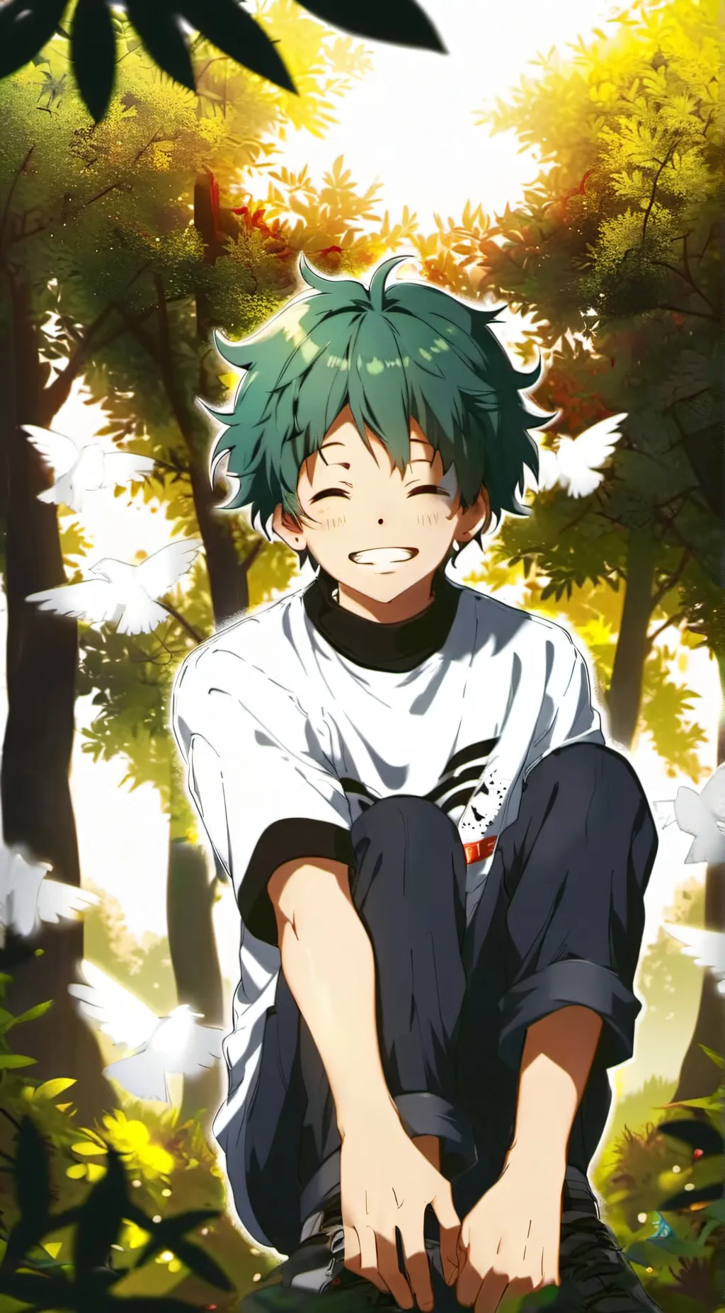 ai character: Deku  background