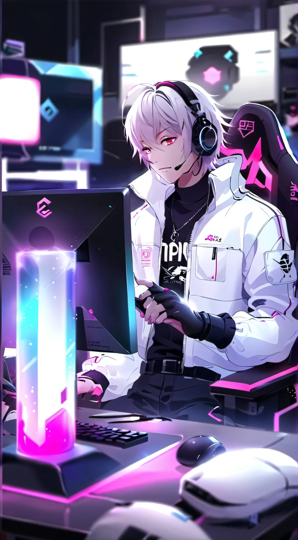 ai character: Ash background