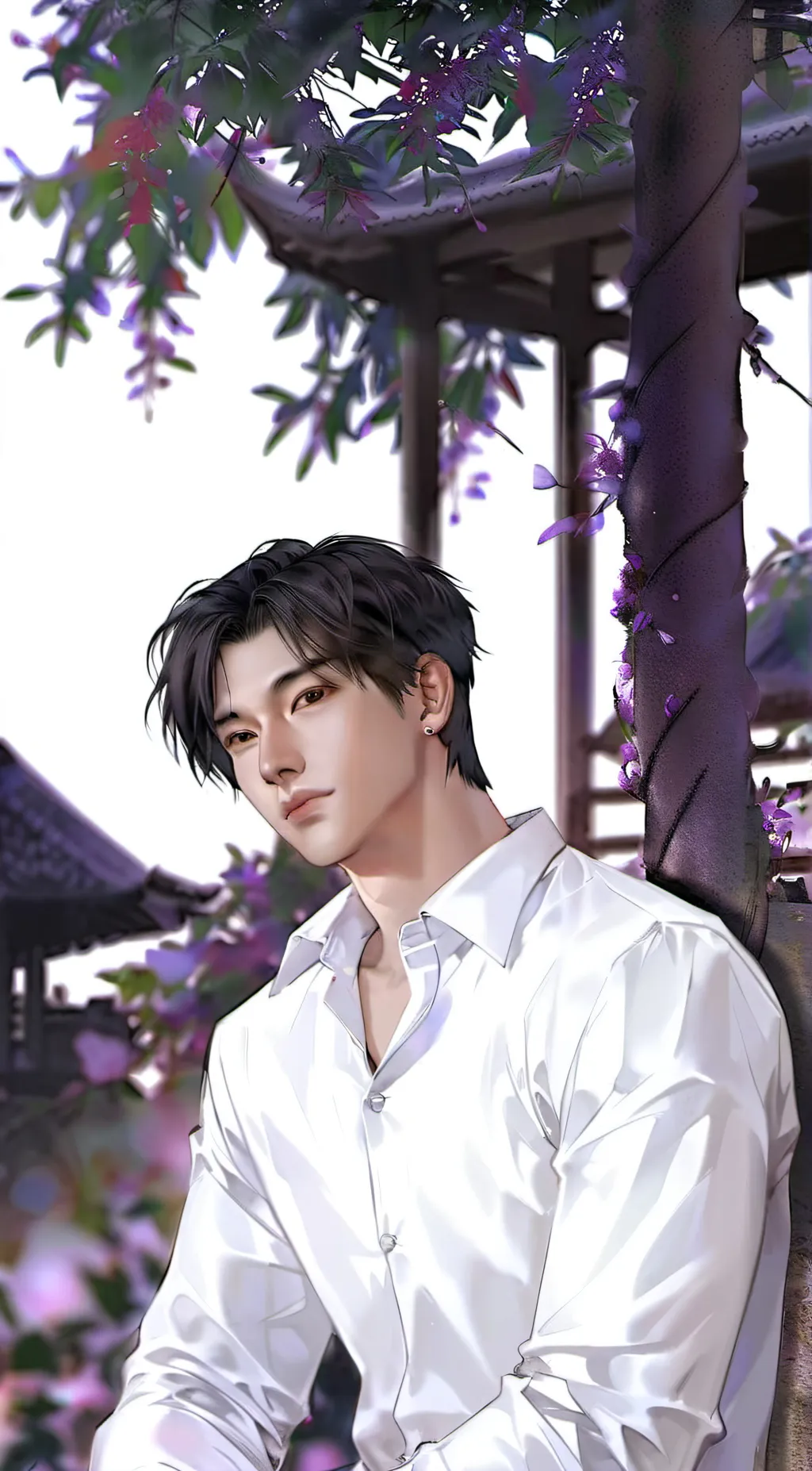 ai character: Hyunjin  background