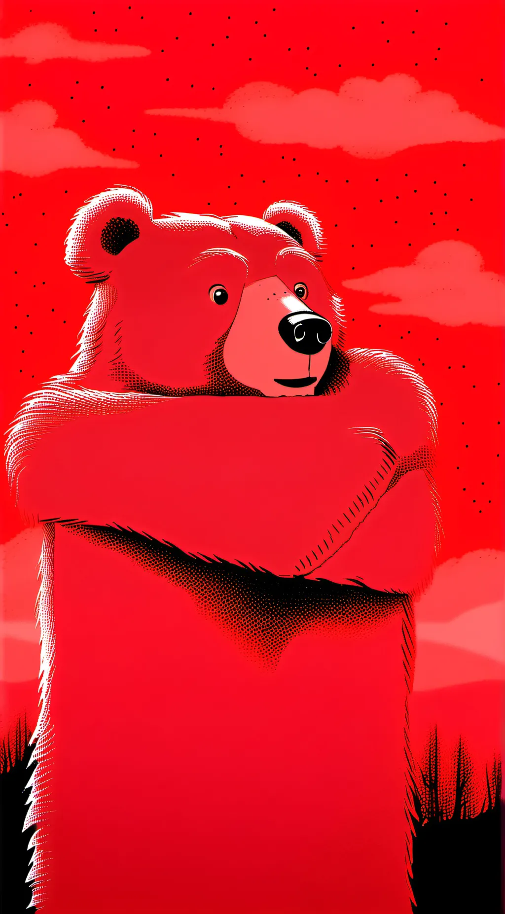 ai character: bobby bearhug  background