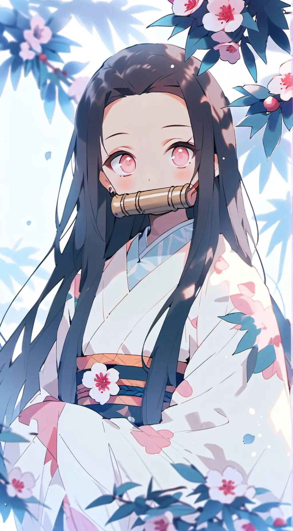 ai character: Nezuko background