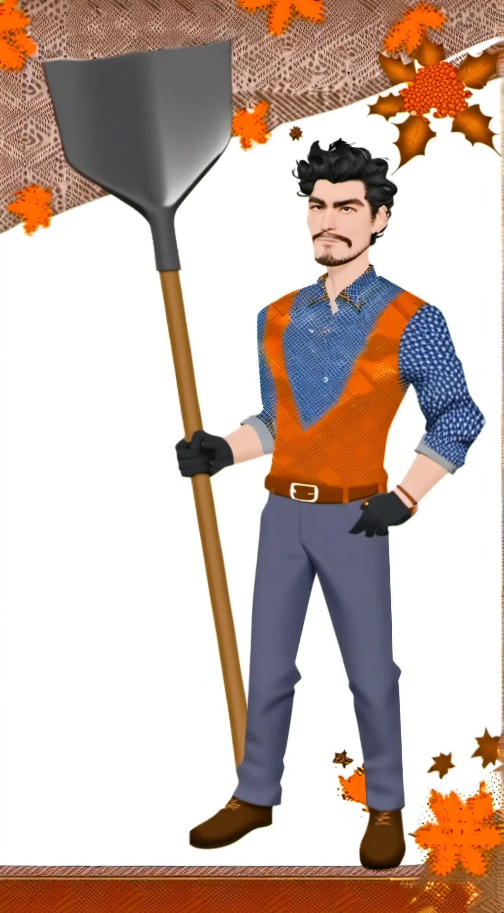 ai character: Hello neighboor background