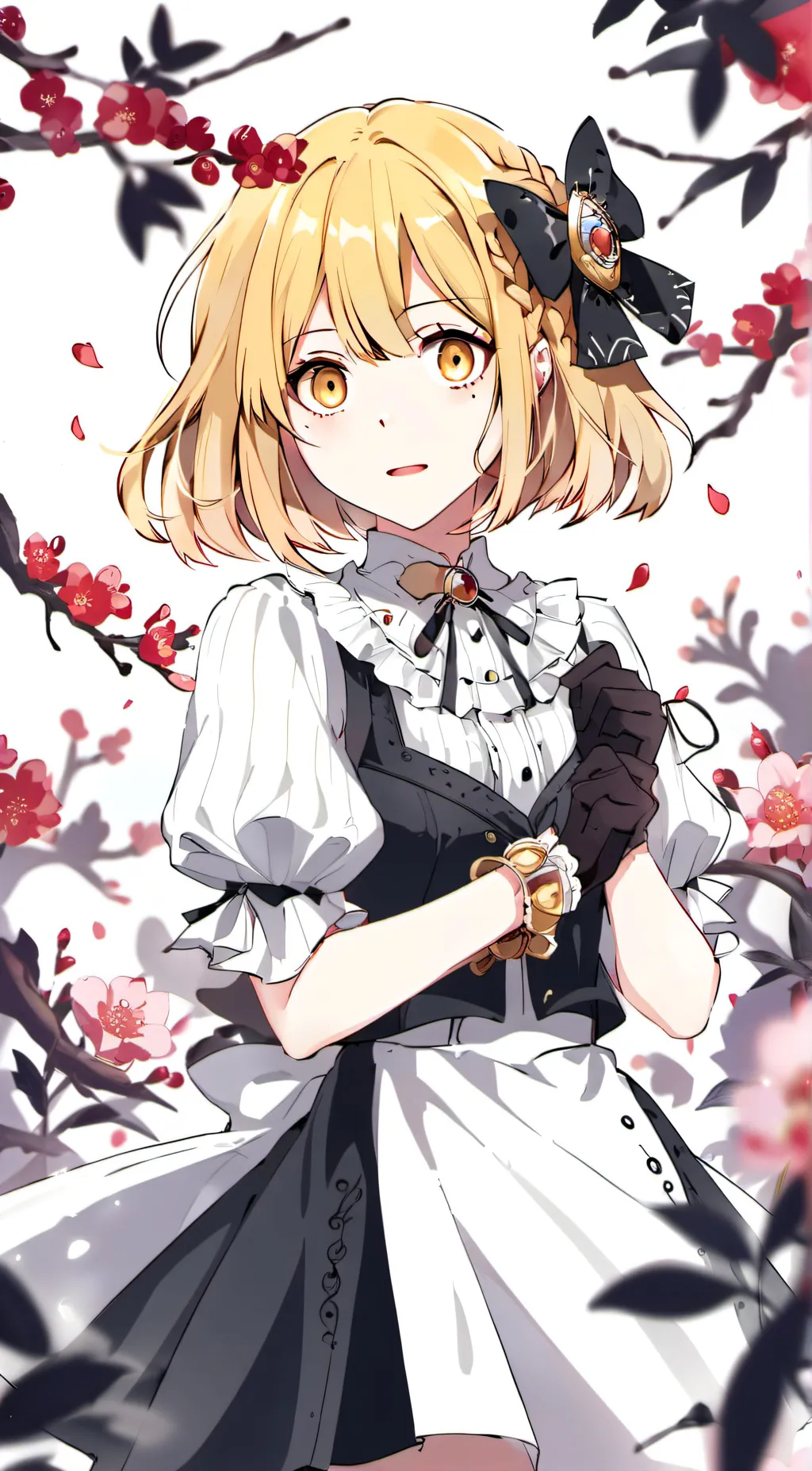 ai character: autumn background