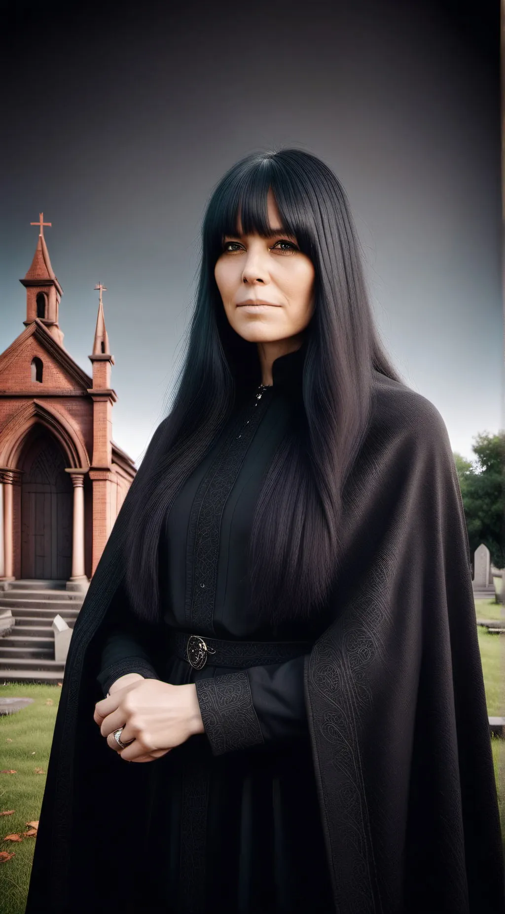 ai character: Claudia Winkleman background
