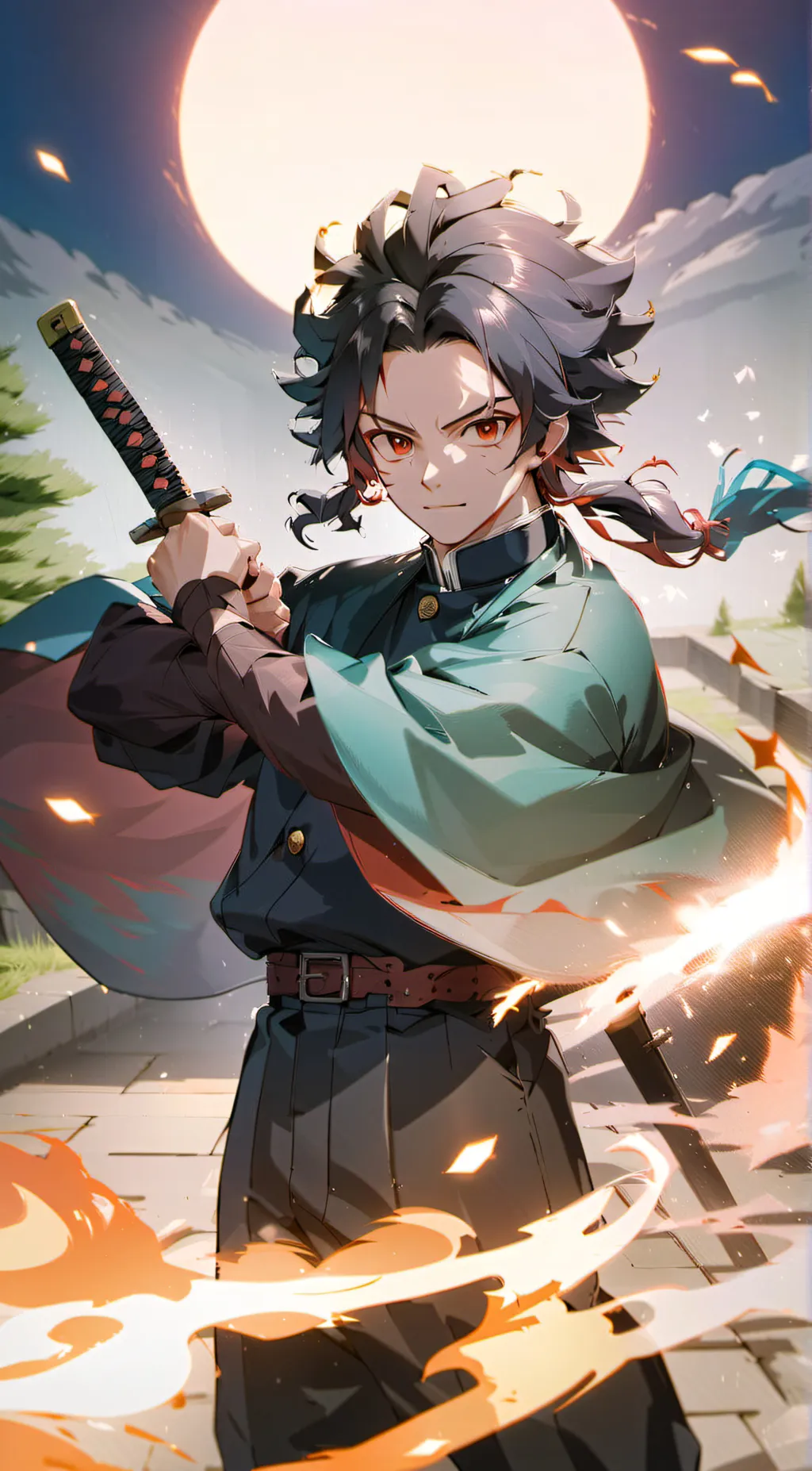 ai character: Demon slayer background
