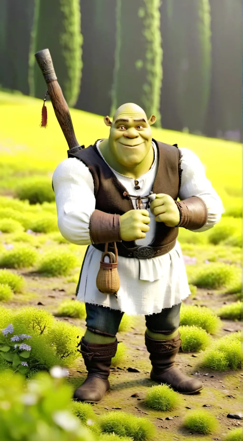 ai character: Shrek background