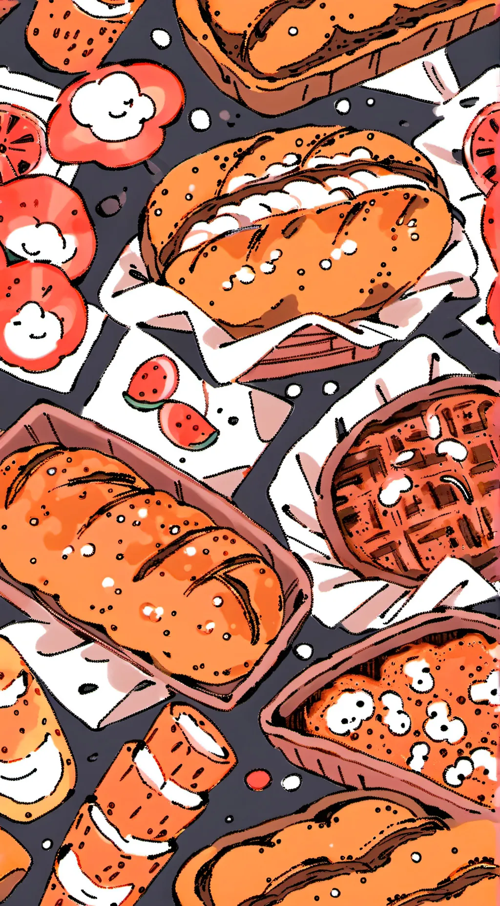 ai character: bread anya nami background