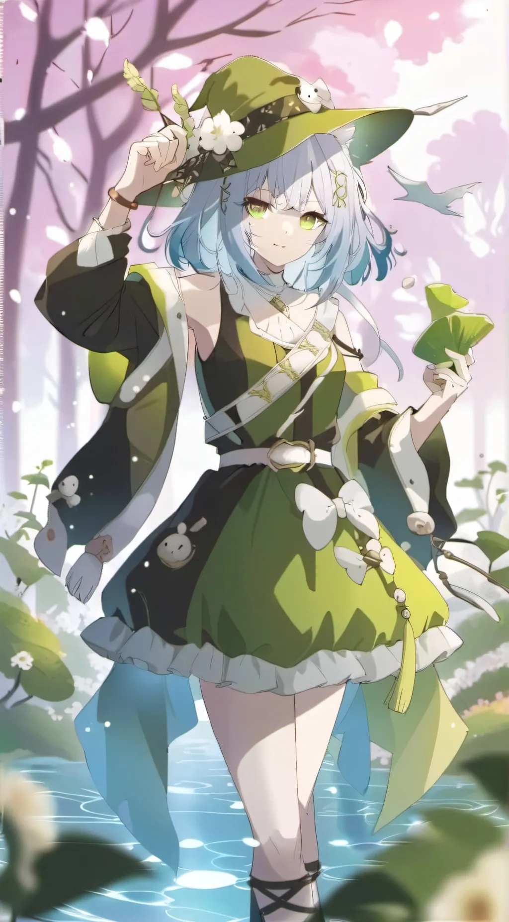 ai character: Slime girl  background
