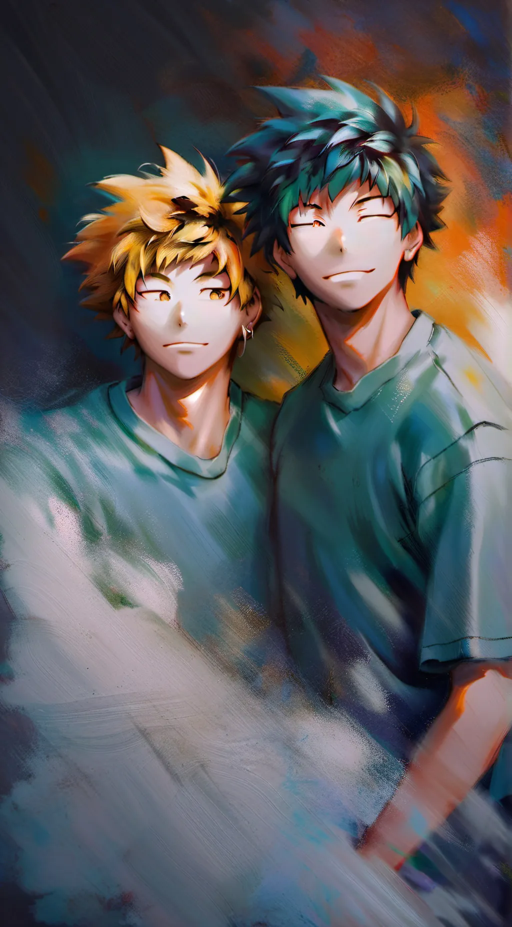 ai character: BKDK pride month background