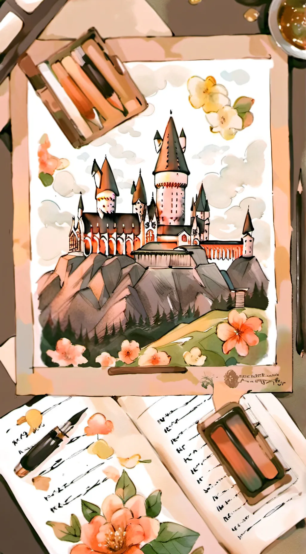 ai character: @Hogwarts@ background