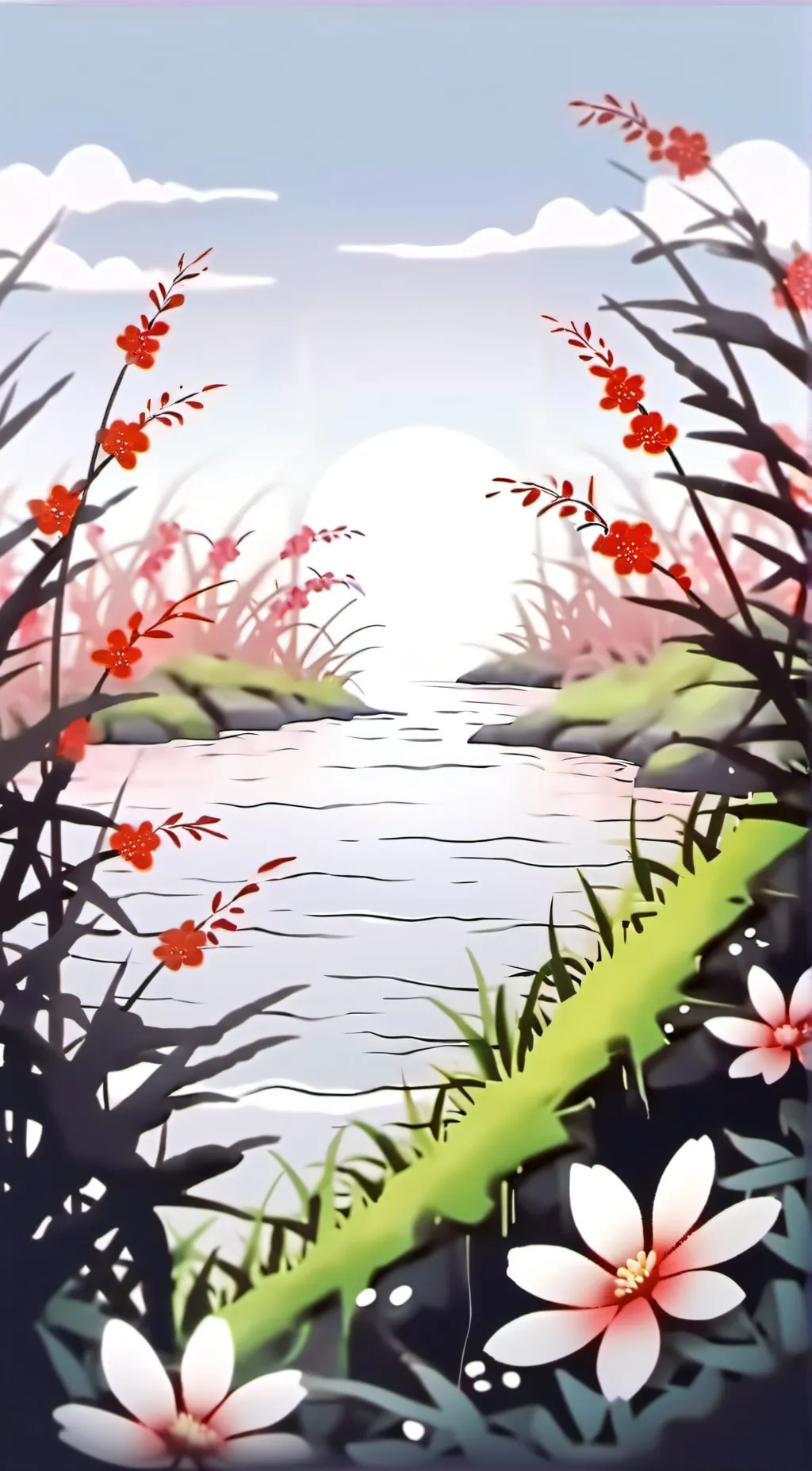 ai character: grass background