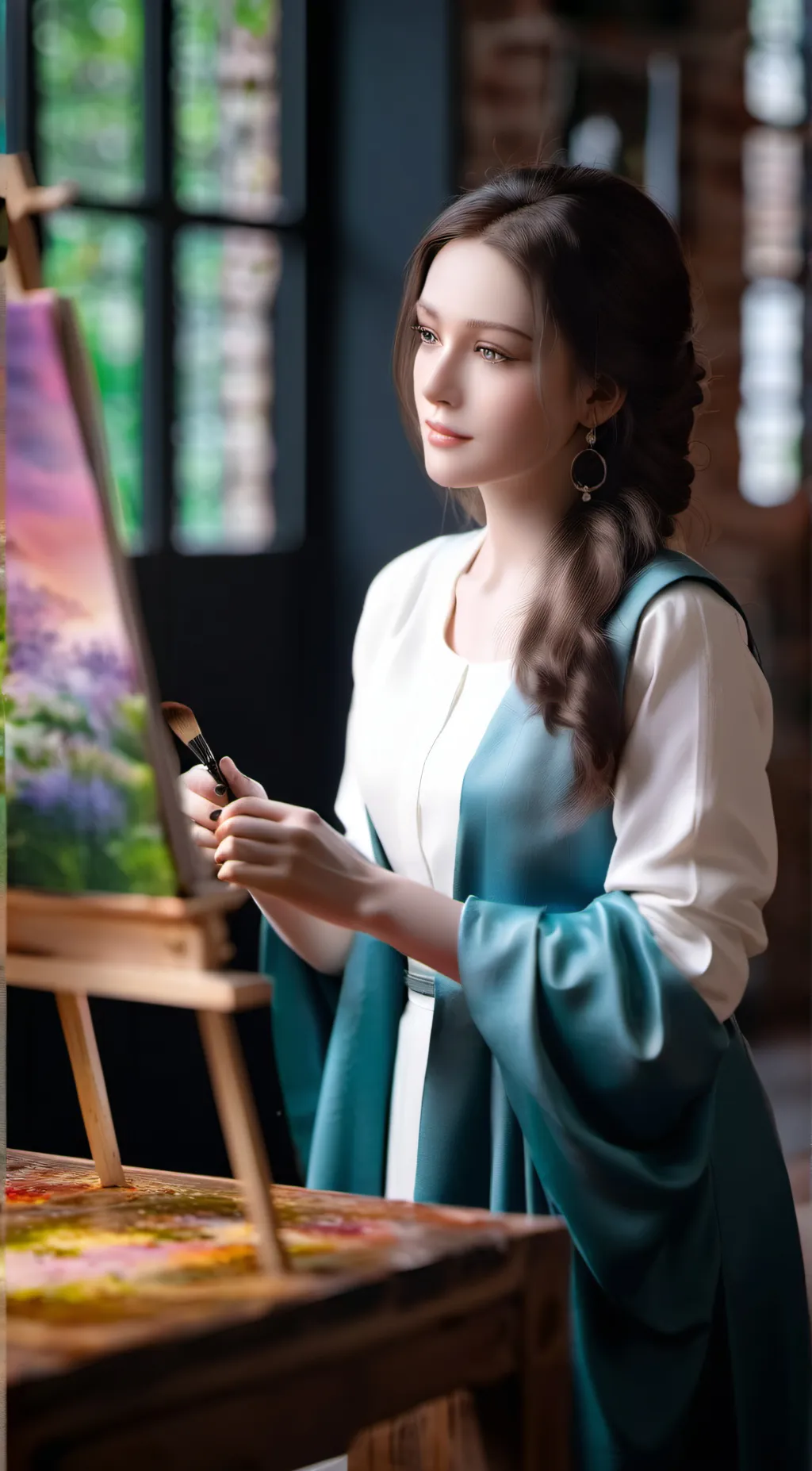 ai character: Serena background