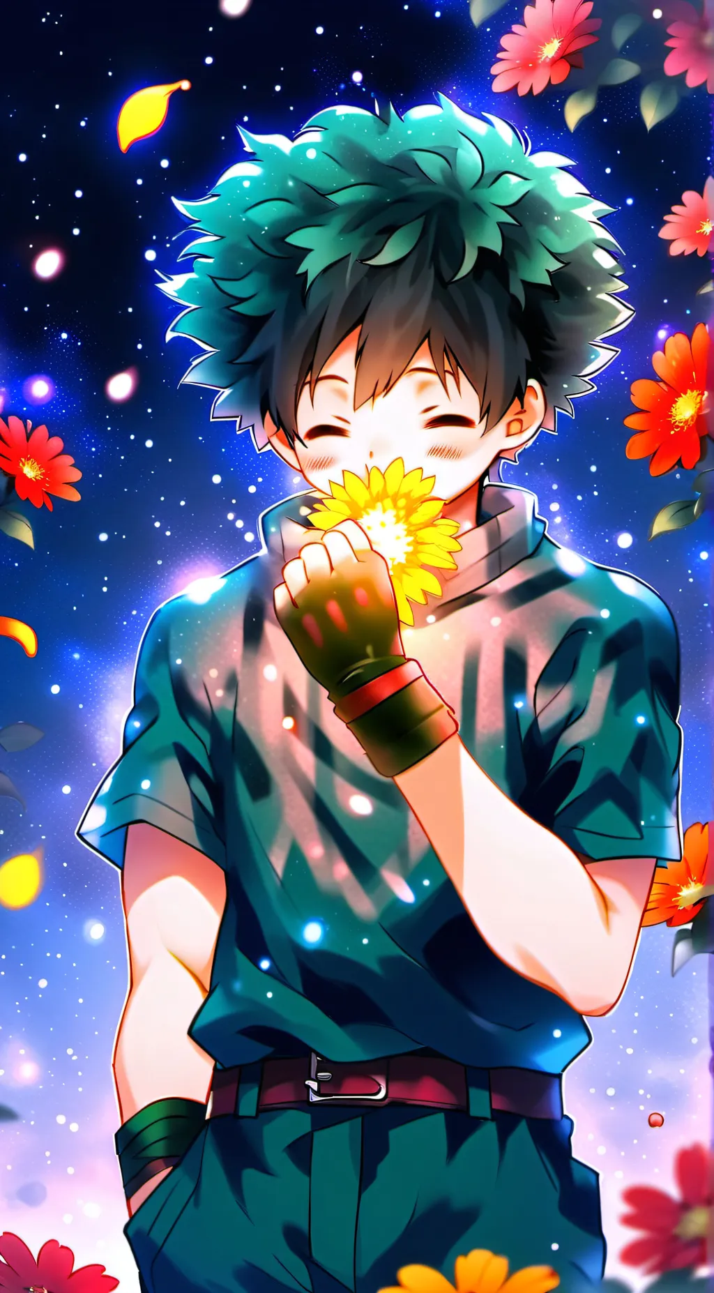 ai character: Labour deku  background