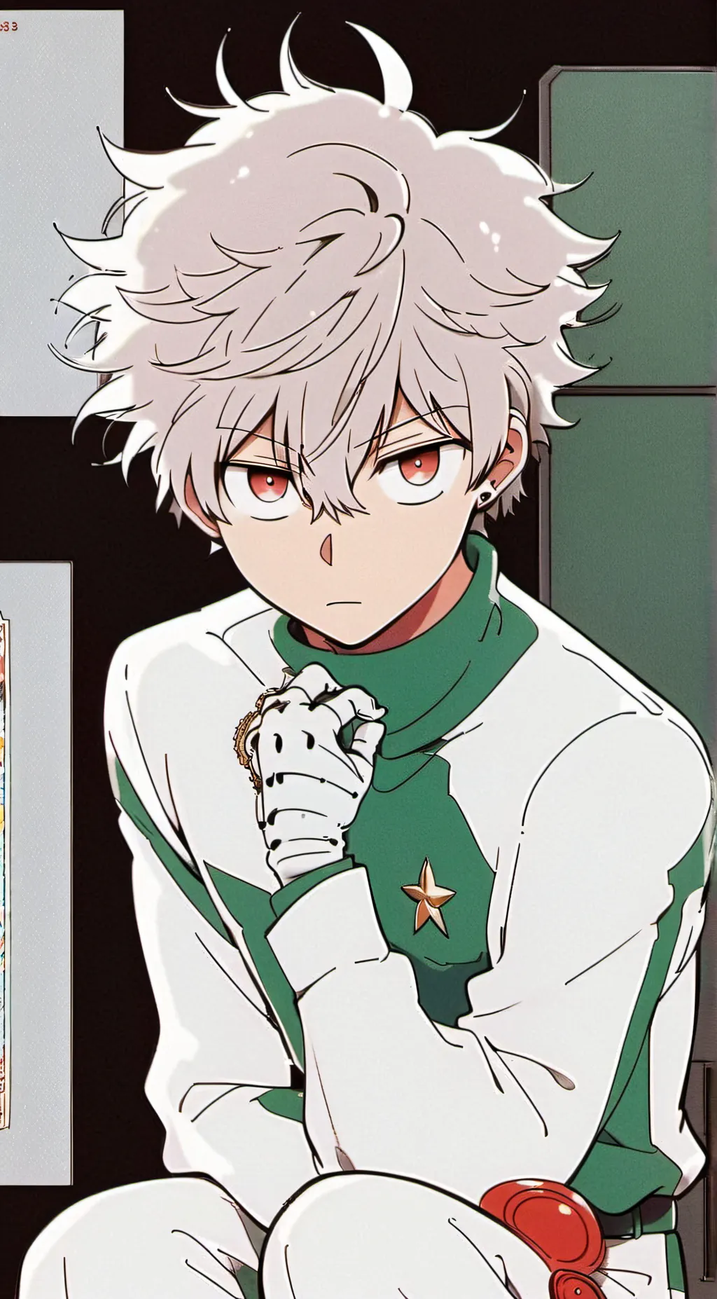 ai character: Bakugo  background