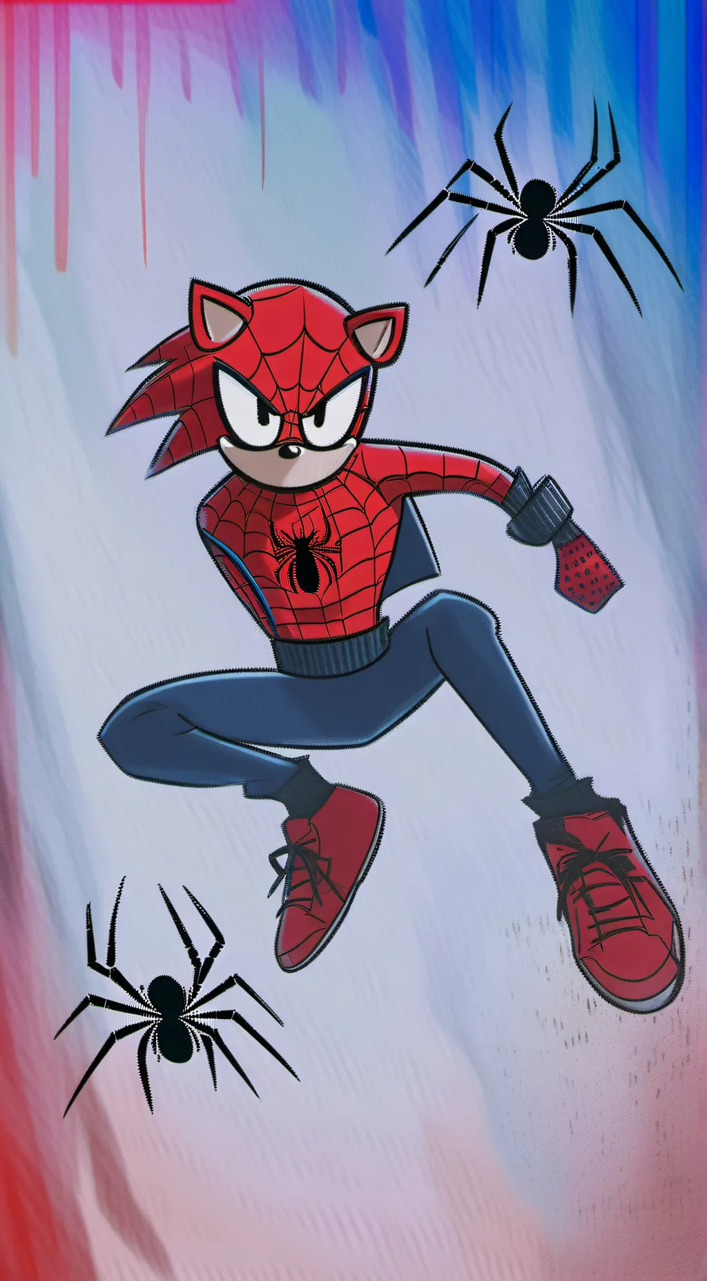 ai character: Spider-Hog  background