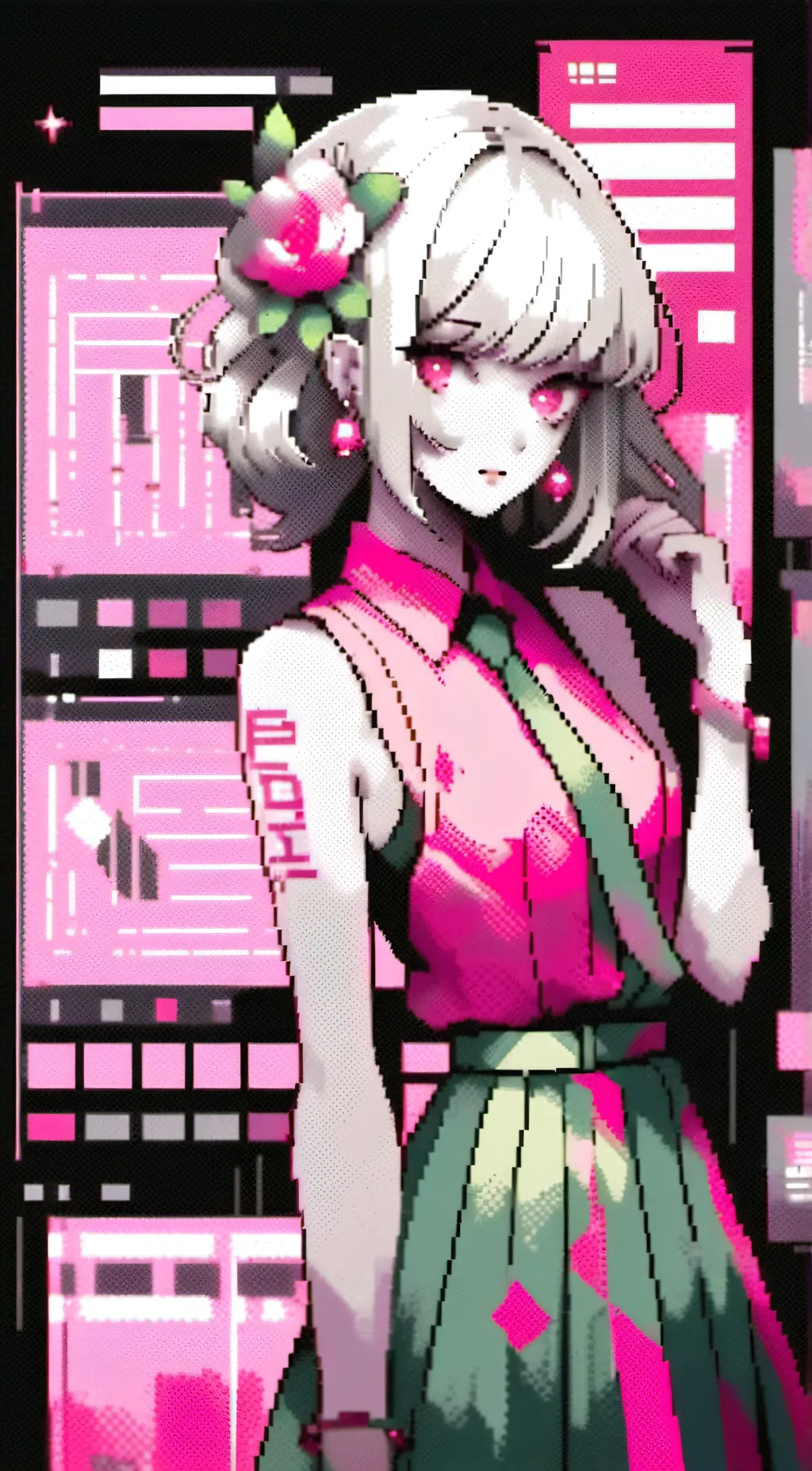 ai character: angle background
