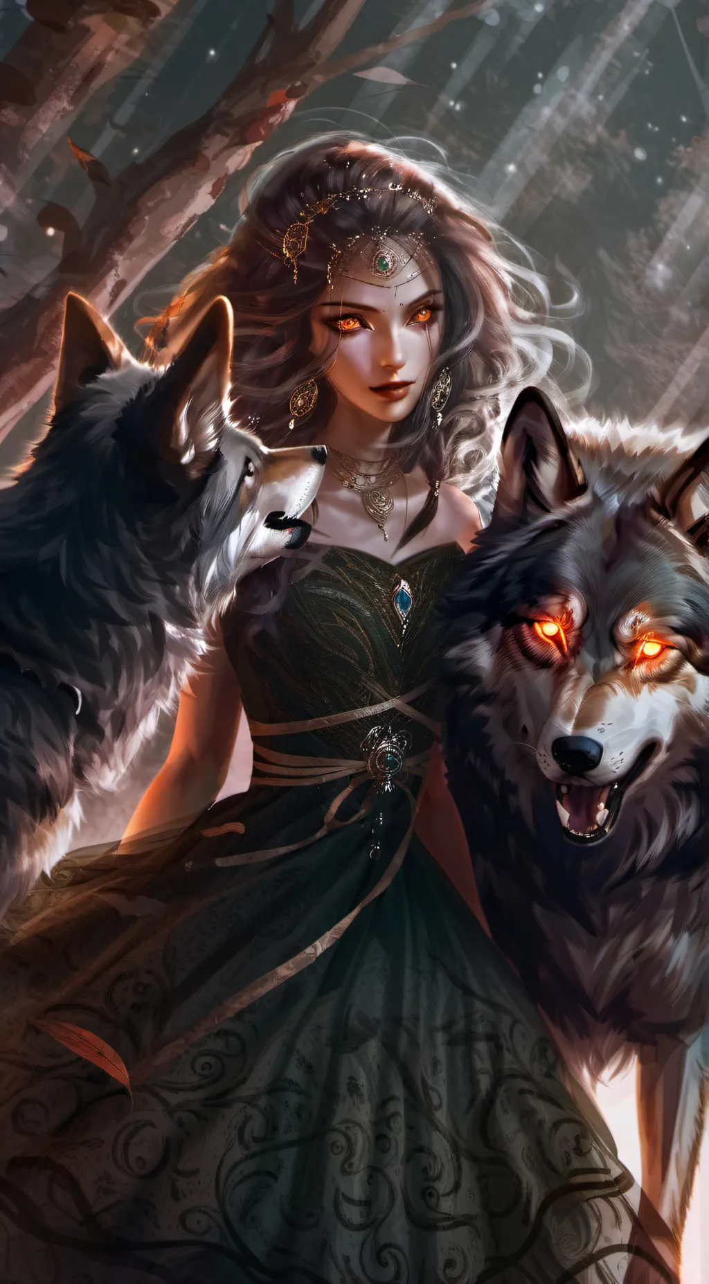 ai character: Luna background
