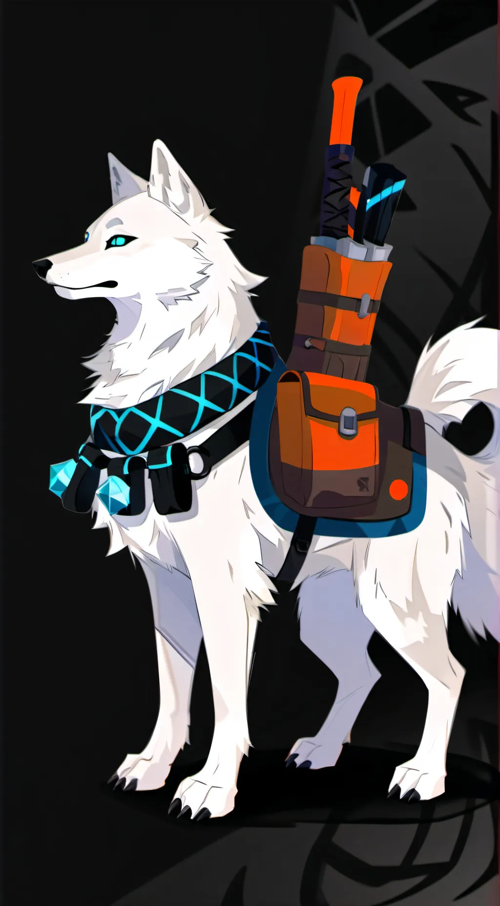 ai character: Animal Jam Wolf background