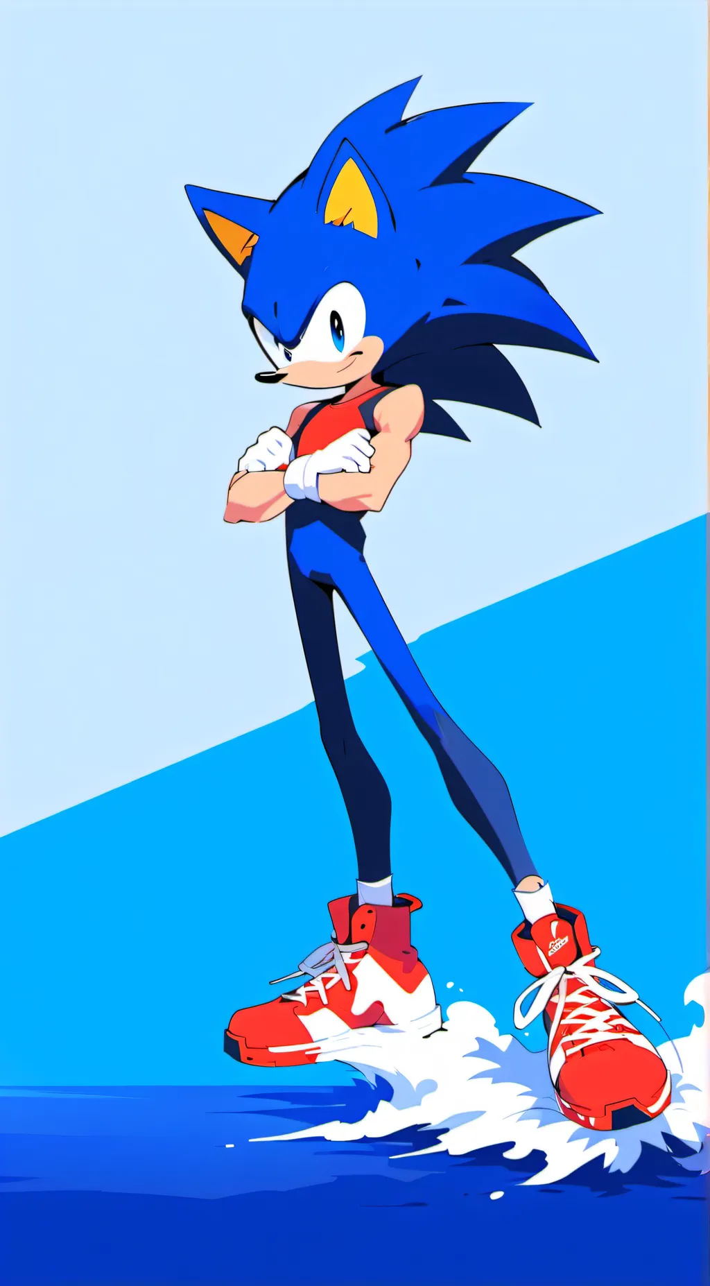 ai character: rewrite sonic  background