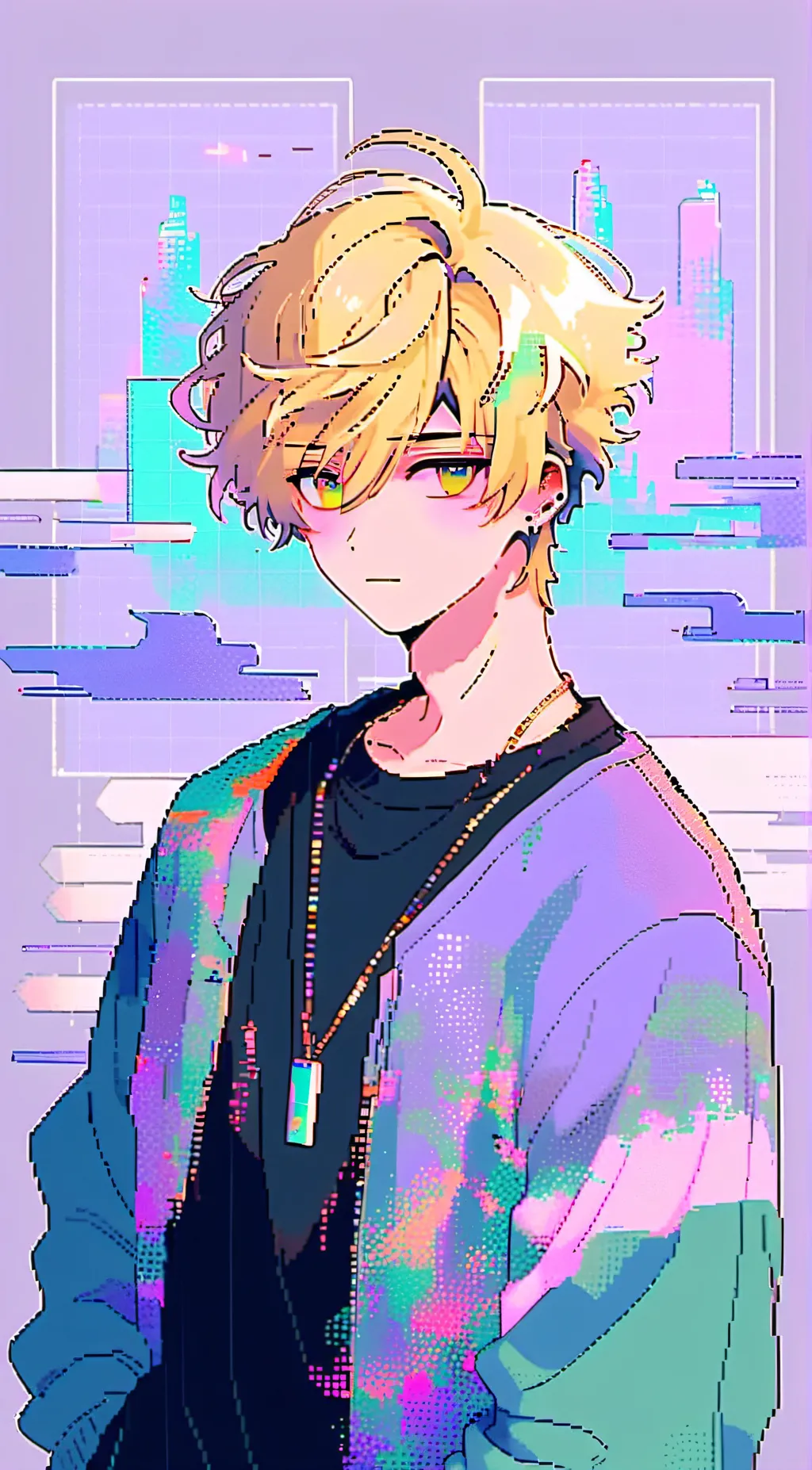 ai character: Leon  background
