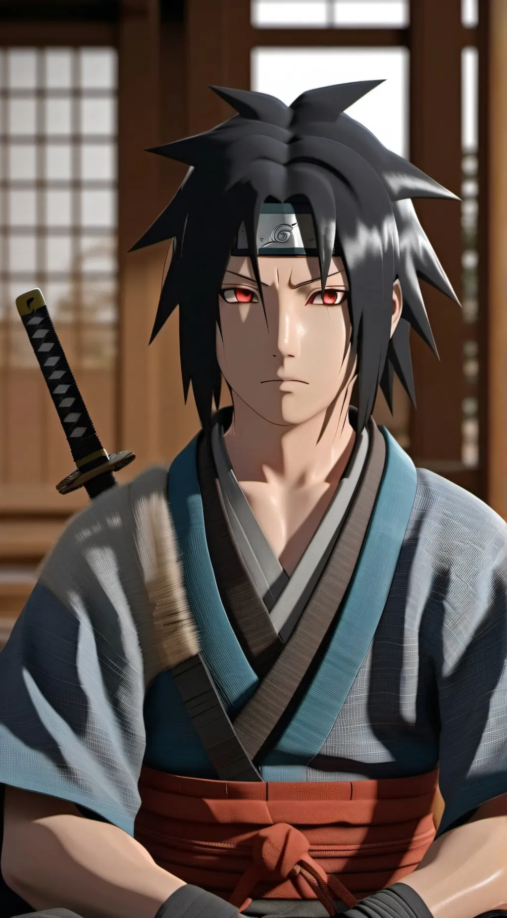 ai character: Sasuke Uchiha background