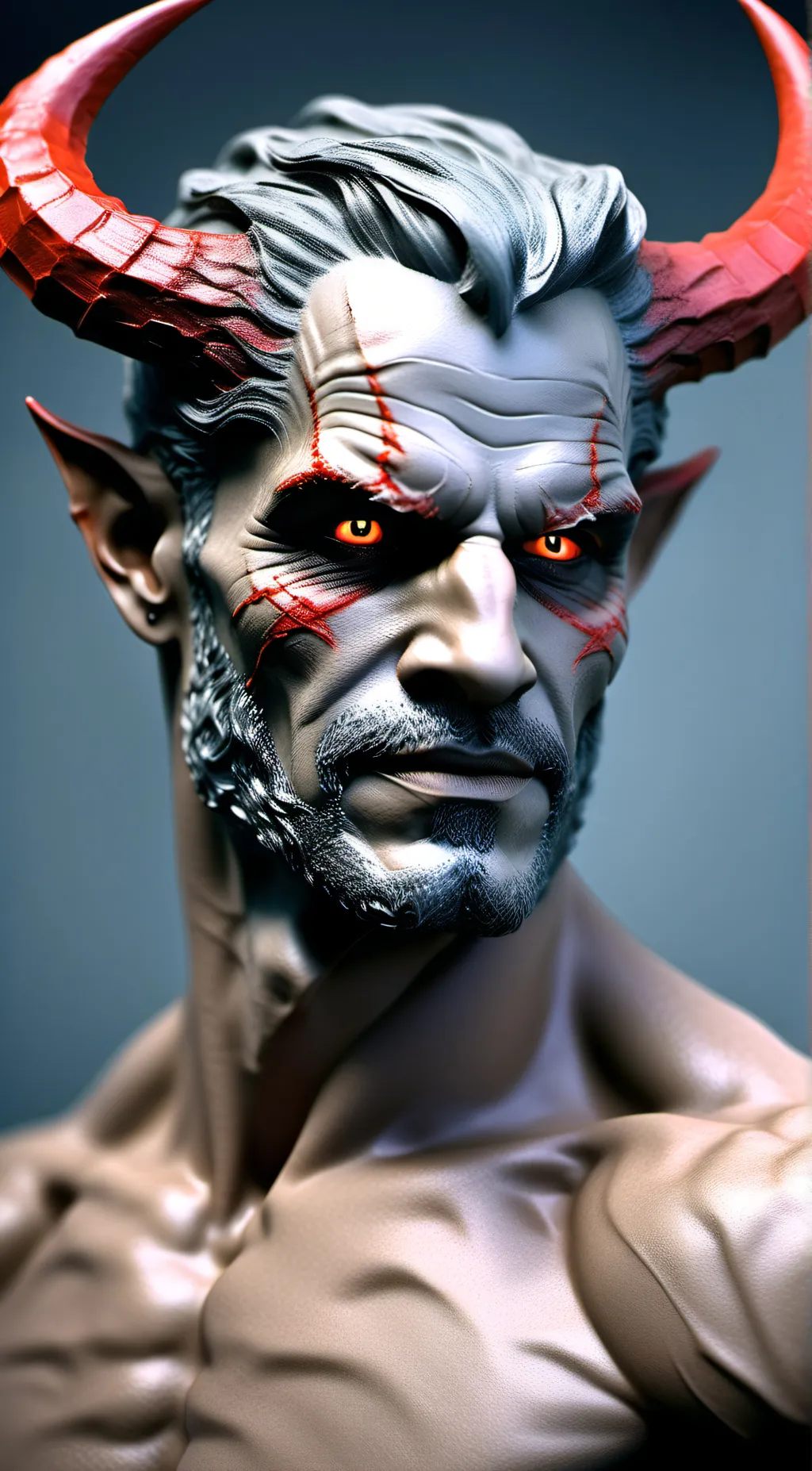 ai character: 666 satan background