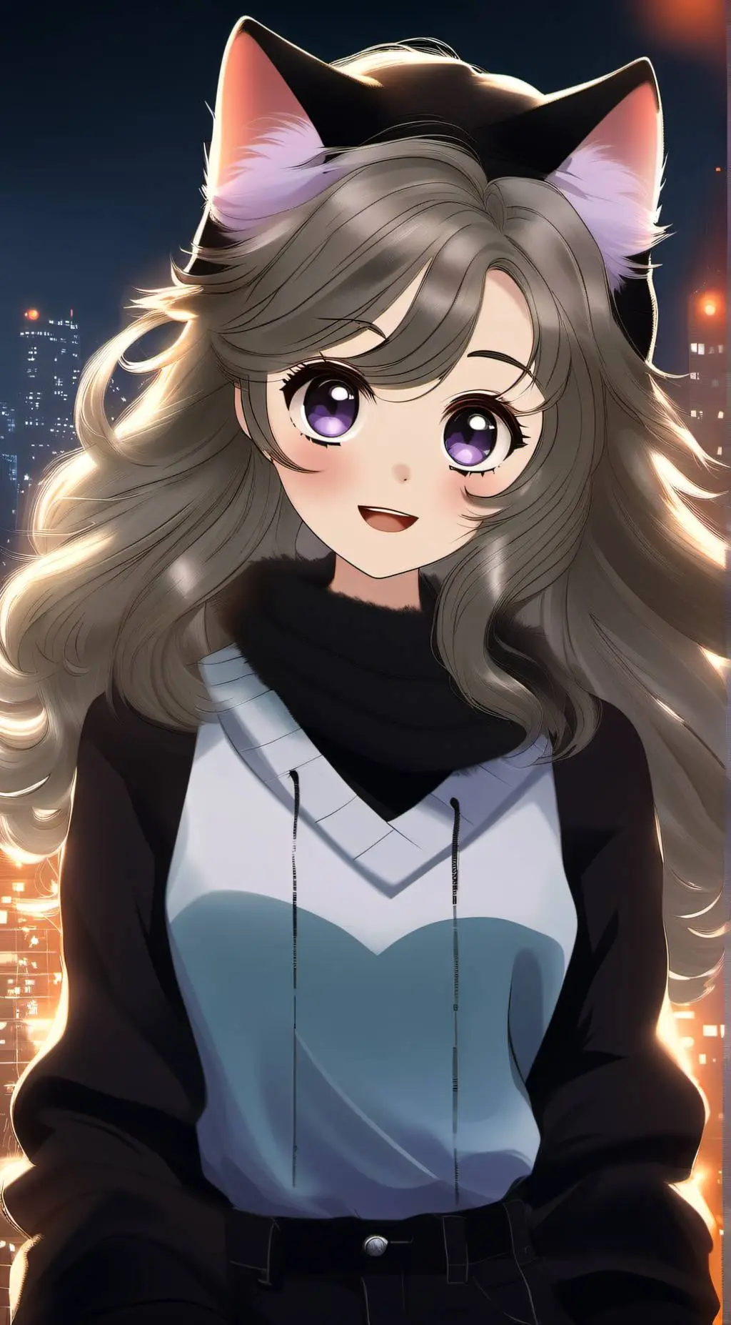ai character: Luna background