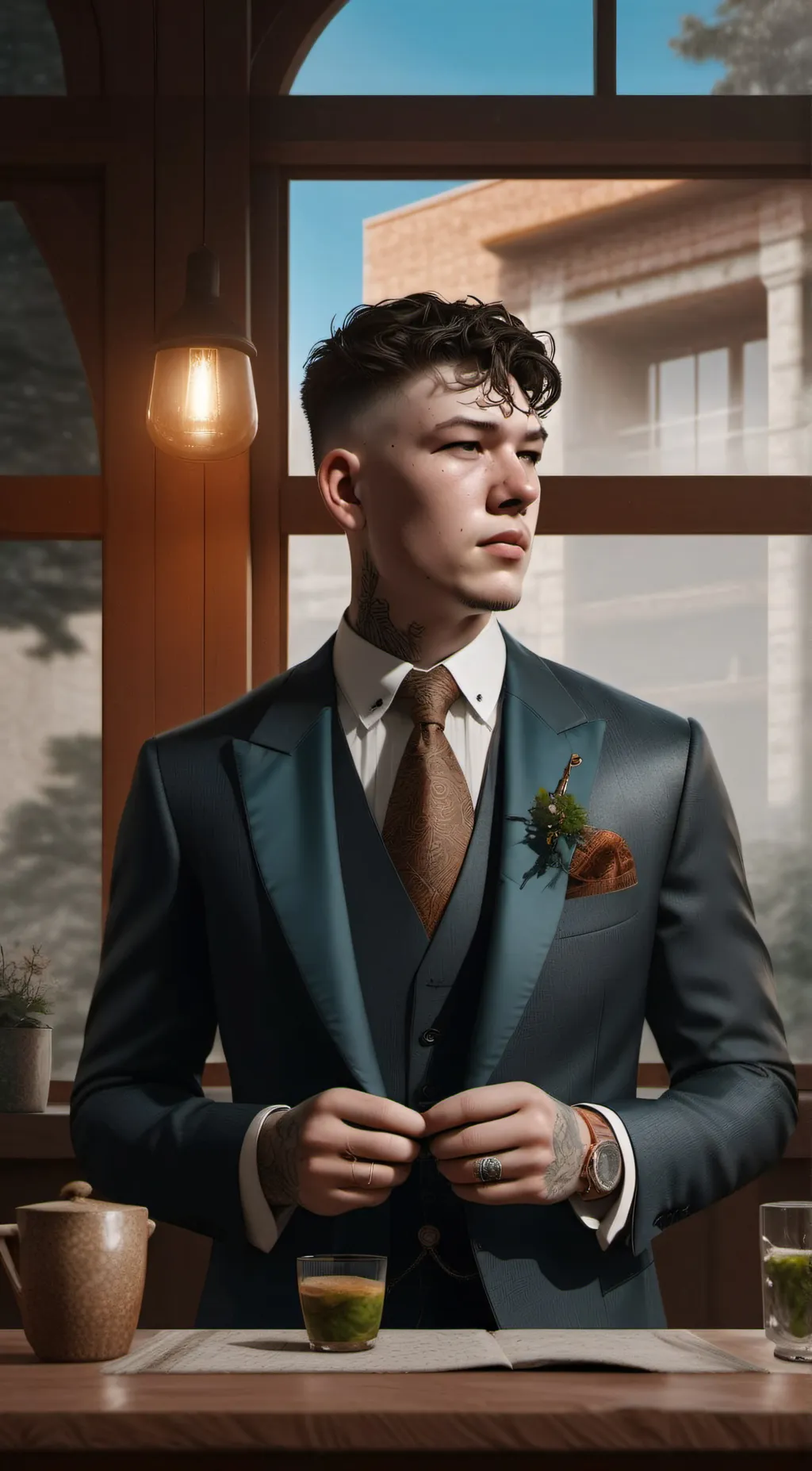 ai character: Linus  background