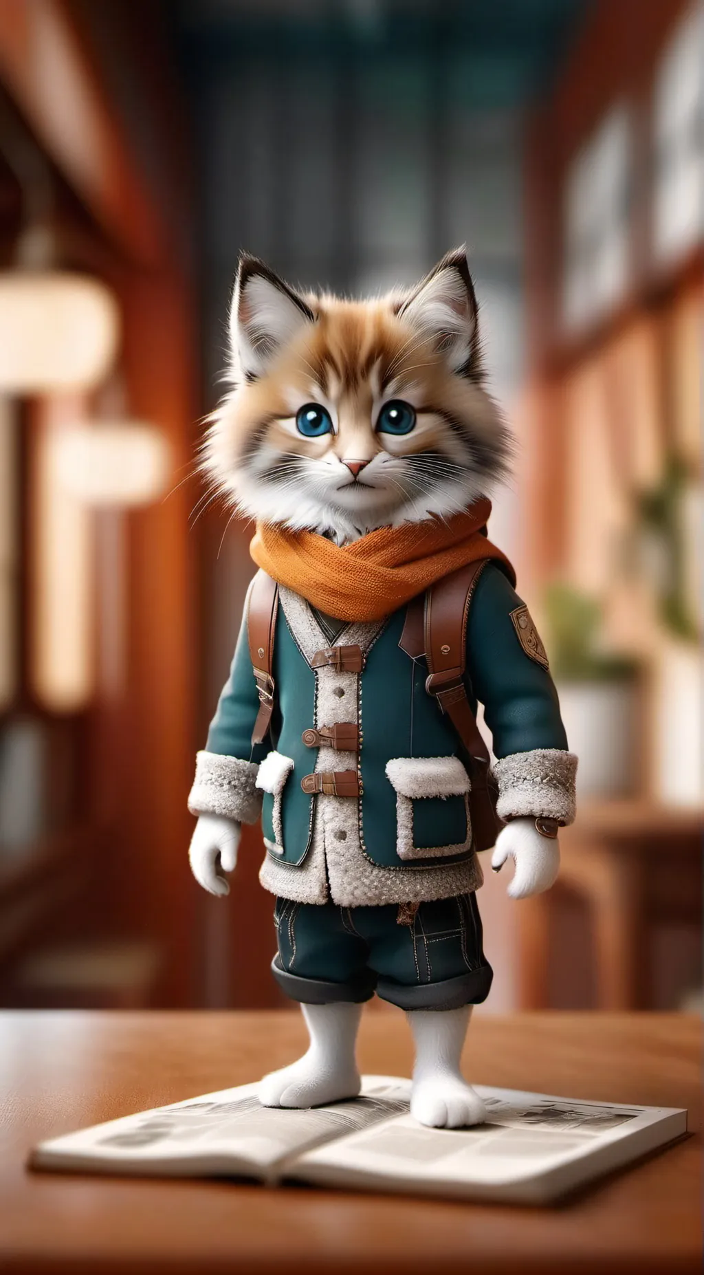 ai character: Catday  background
