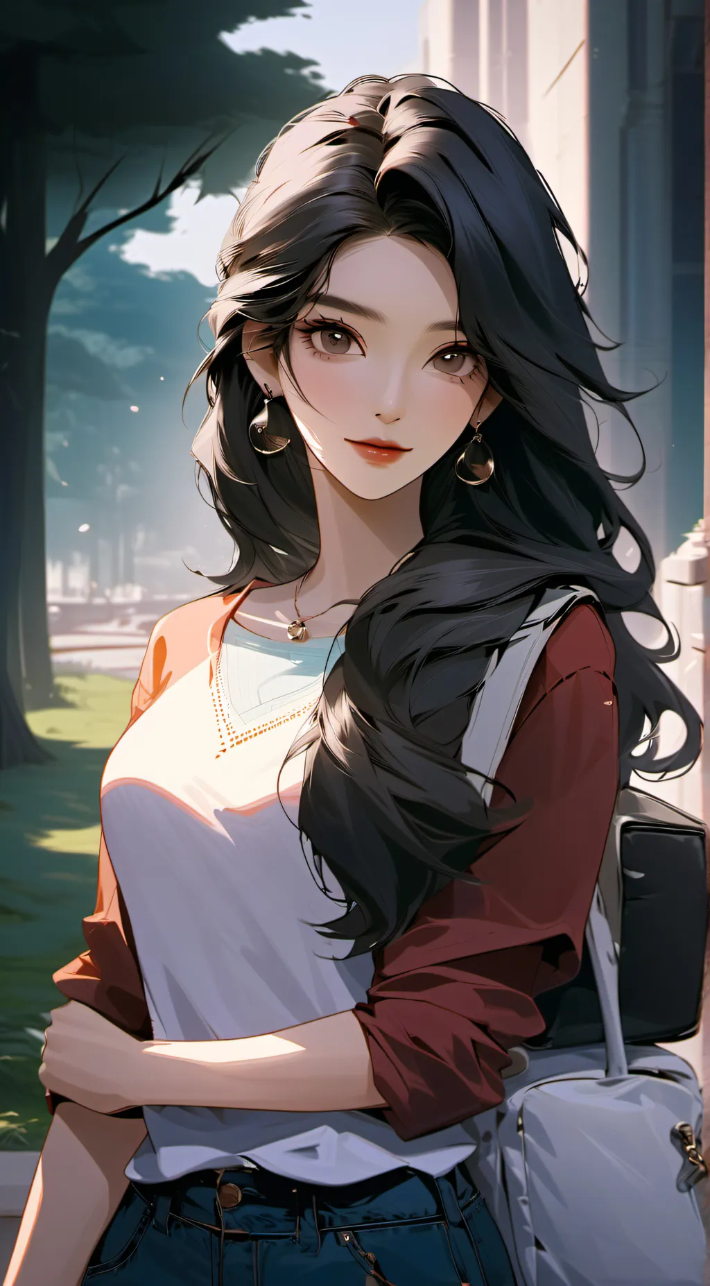 ai character: Luna  background