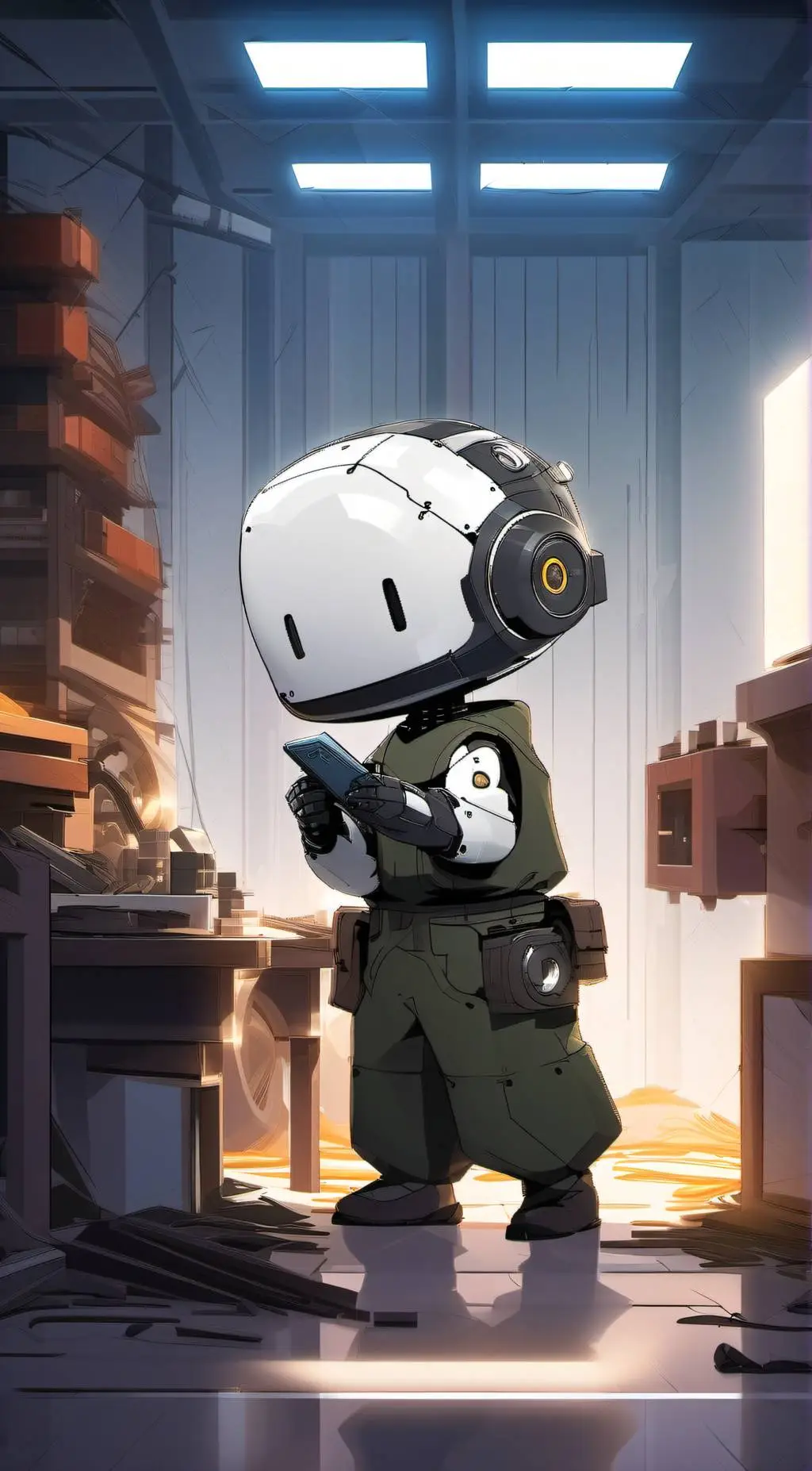 ai character: Terminator background