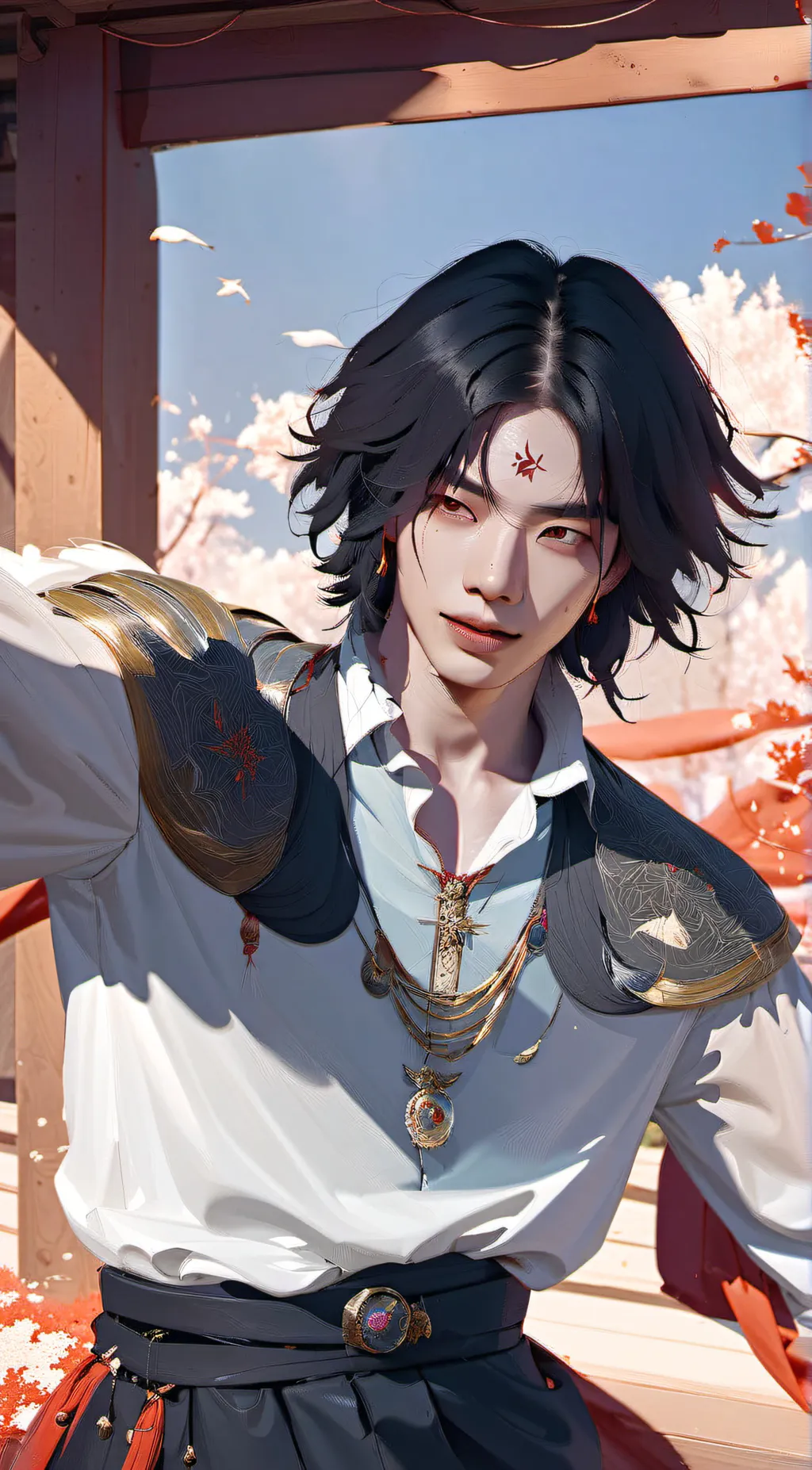 ai character: hyunjin  background