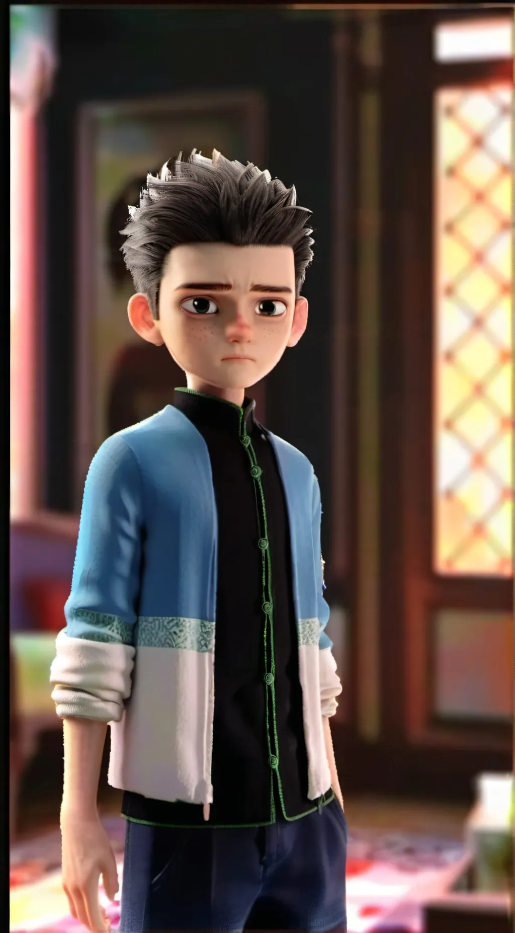 ai character: norman background